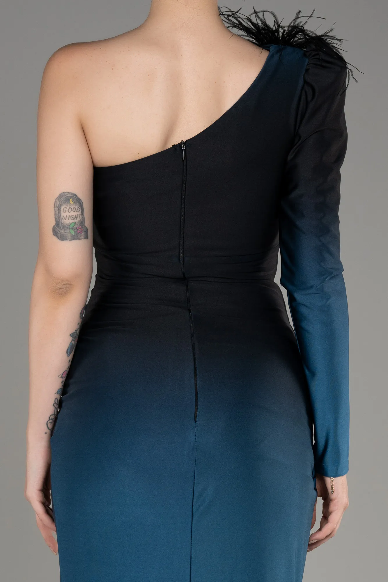 Indigo-Long Evening Dress ABU3225