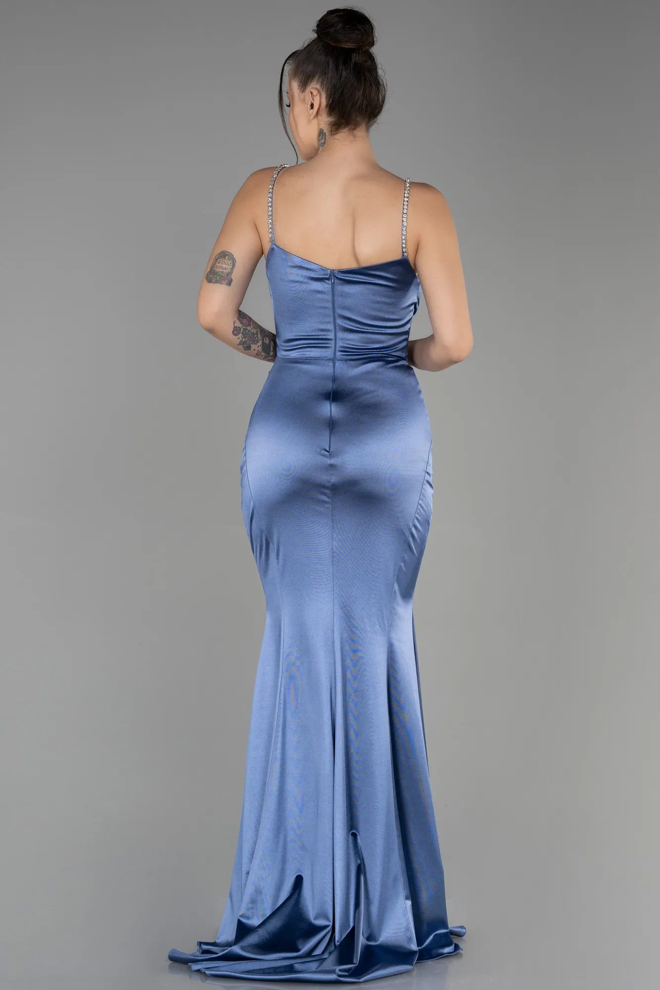 Indigo-Long Evening Dress ABU3334