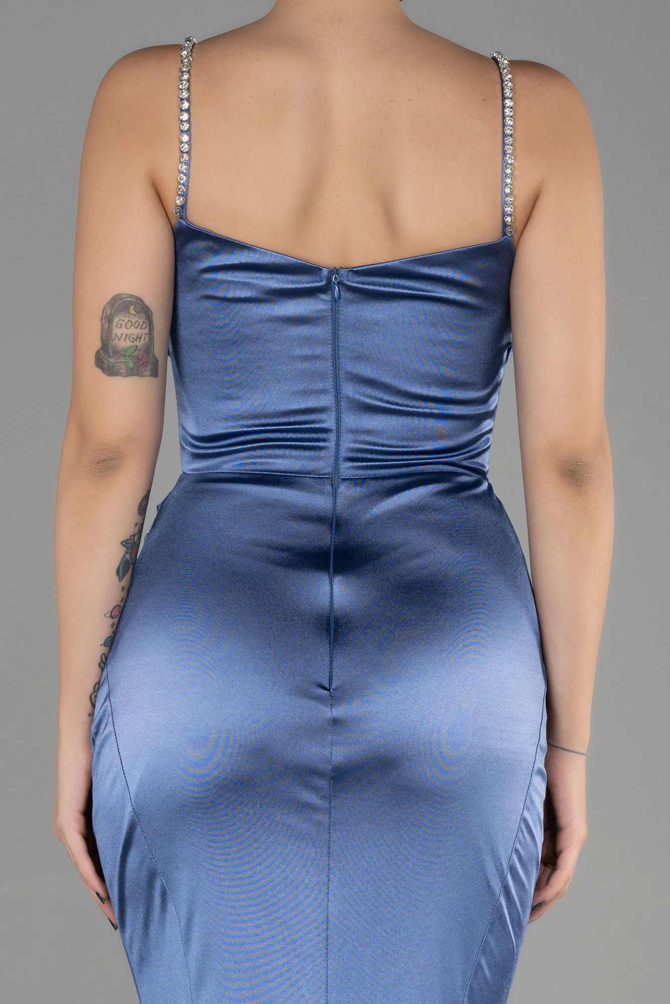 Indigo-Long Evening Dress ABU3334