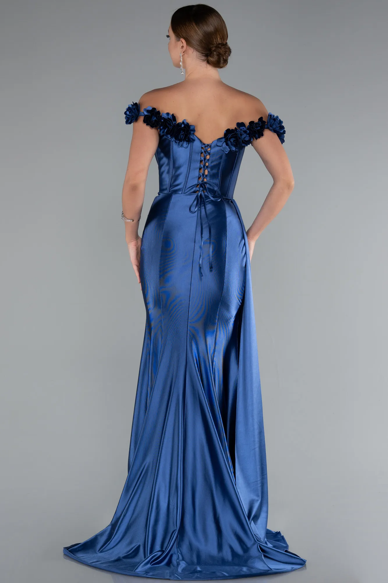 Indigo-Long Evening Dress ABU4903
