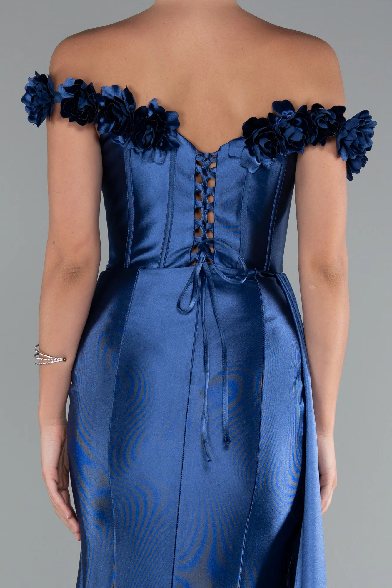 Indigo-Long Evening Dress ABU4903
