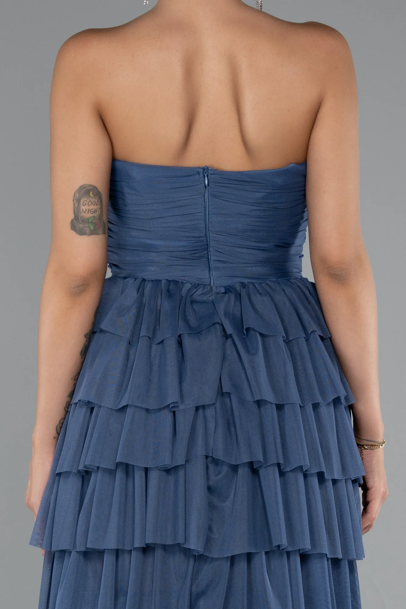 Indigo-Long Evening Dress ABU5104