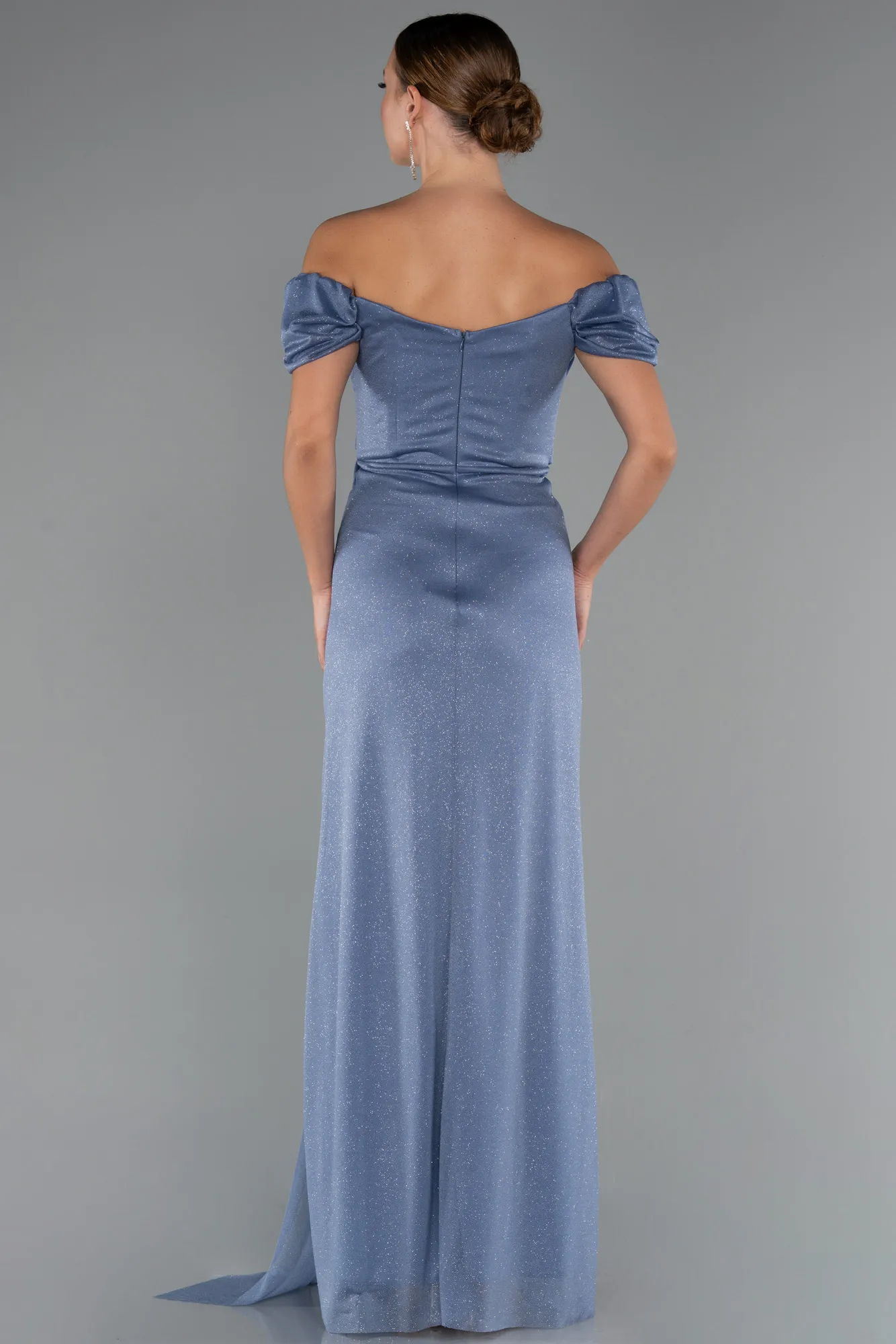Indigo-Long Evening Dress ABU5250