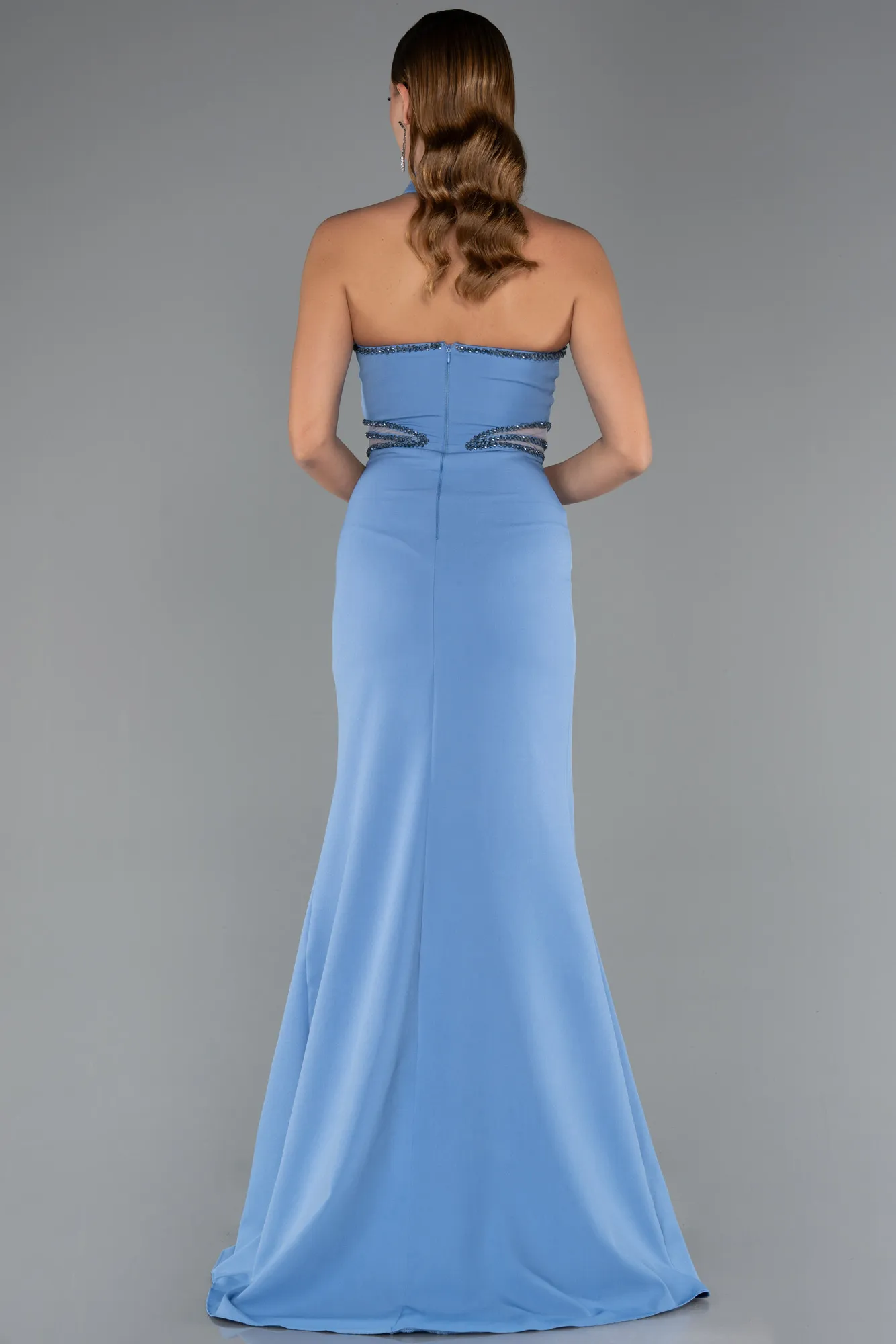 Indigo-Long Evening Dress ABU5476