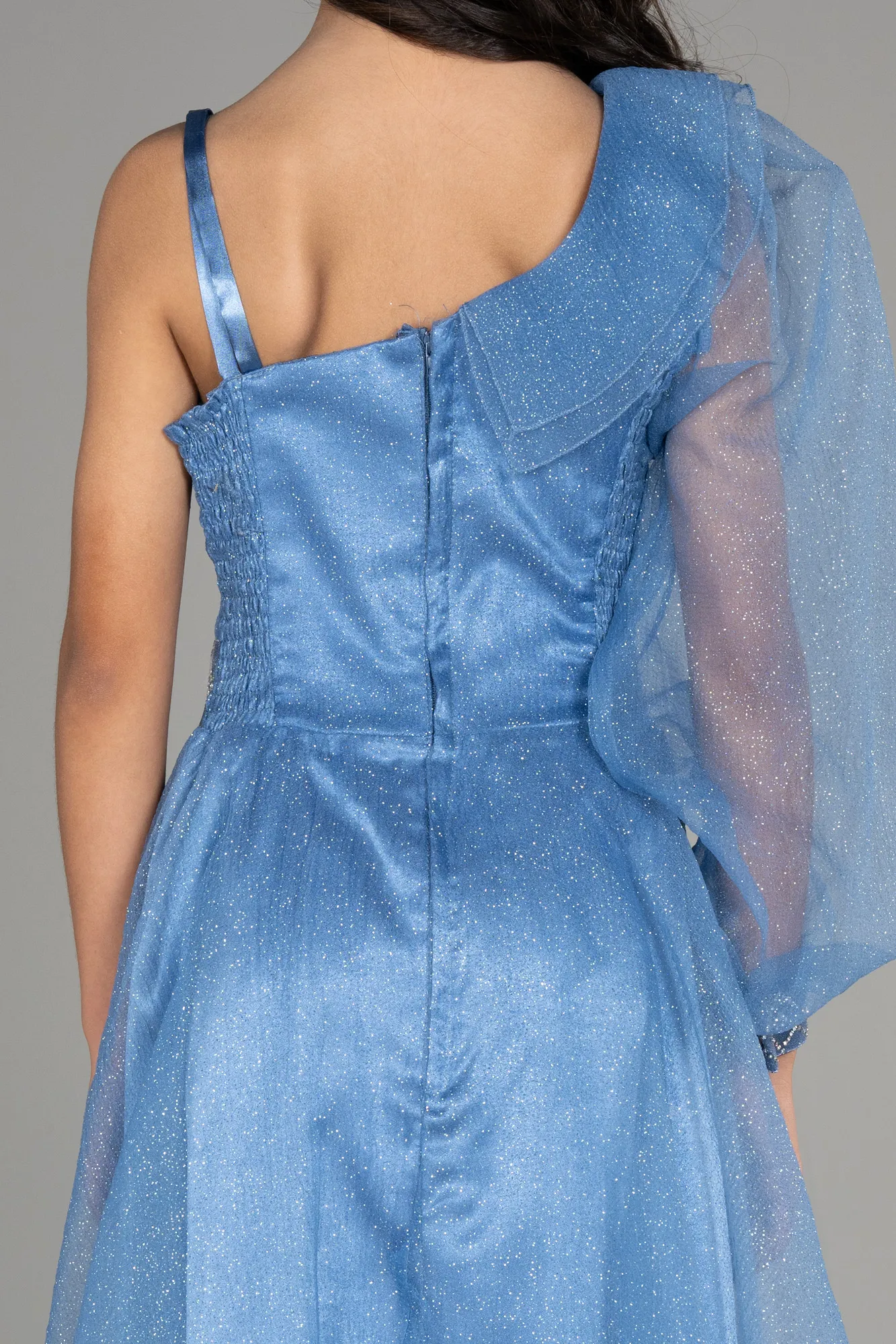 Indigo-Long Girl Dress ABU2453