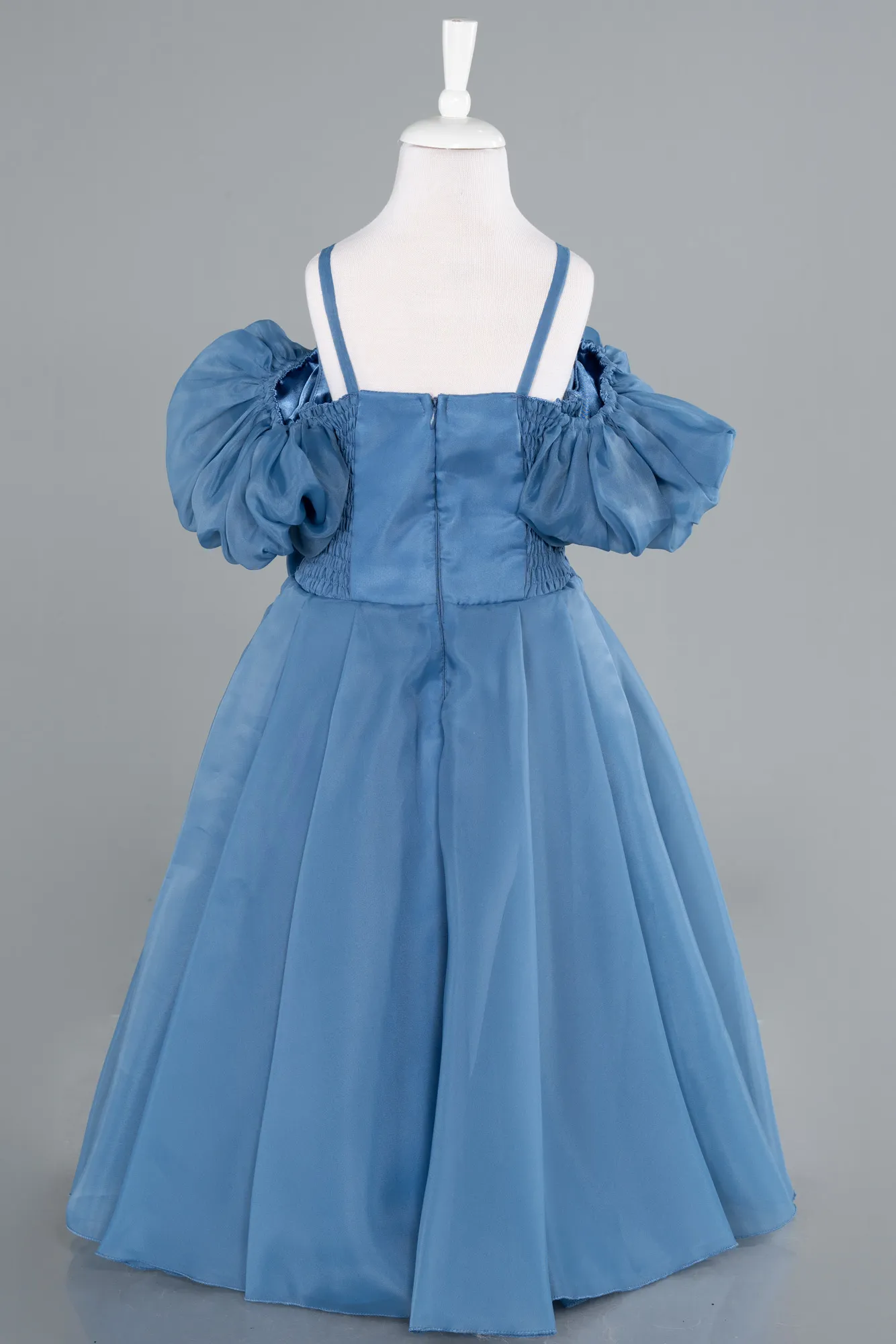 Indigo-Long Girl Dress ABU4827