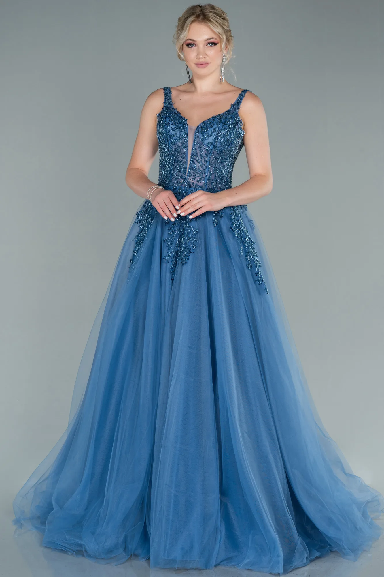 Indigo-Long Haute Couture ABU2090