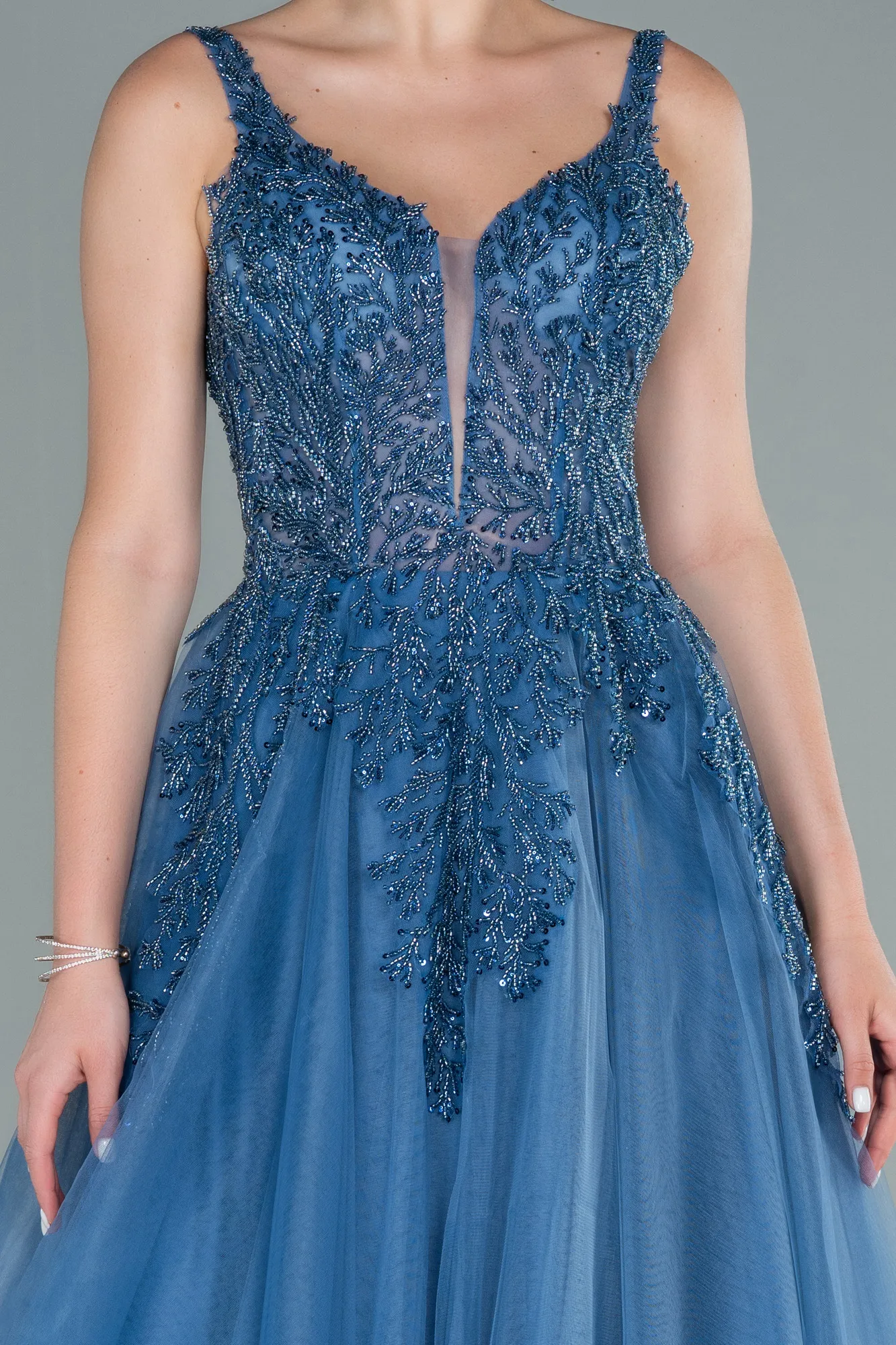 Indigo-Long Haute Couture ABU2090