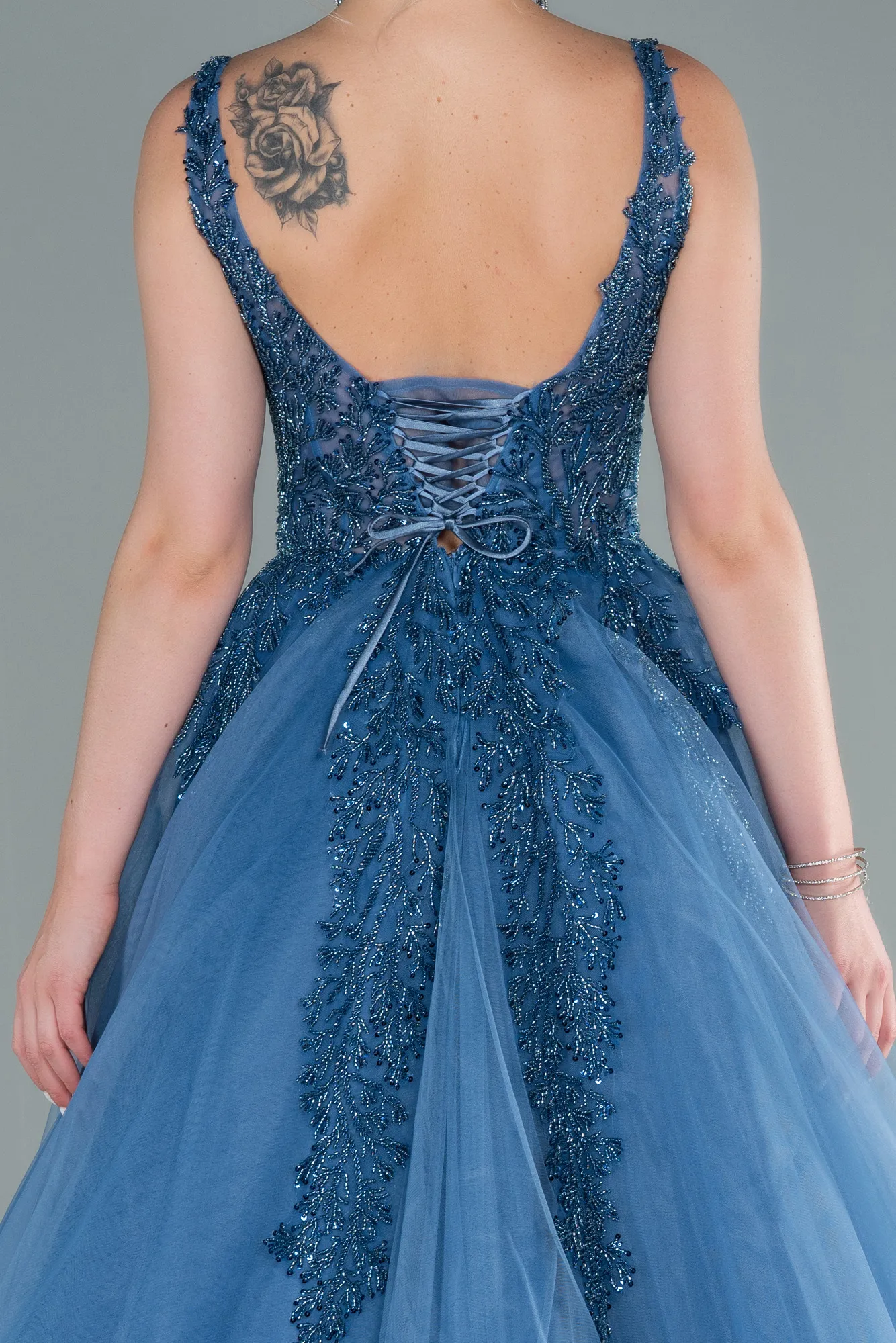 Indigo-Long Haute Couture ABU2090