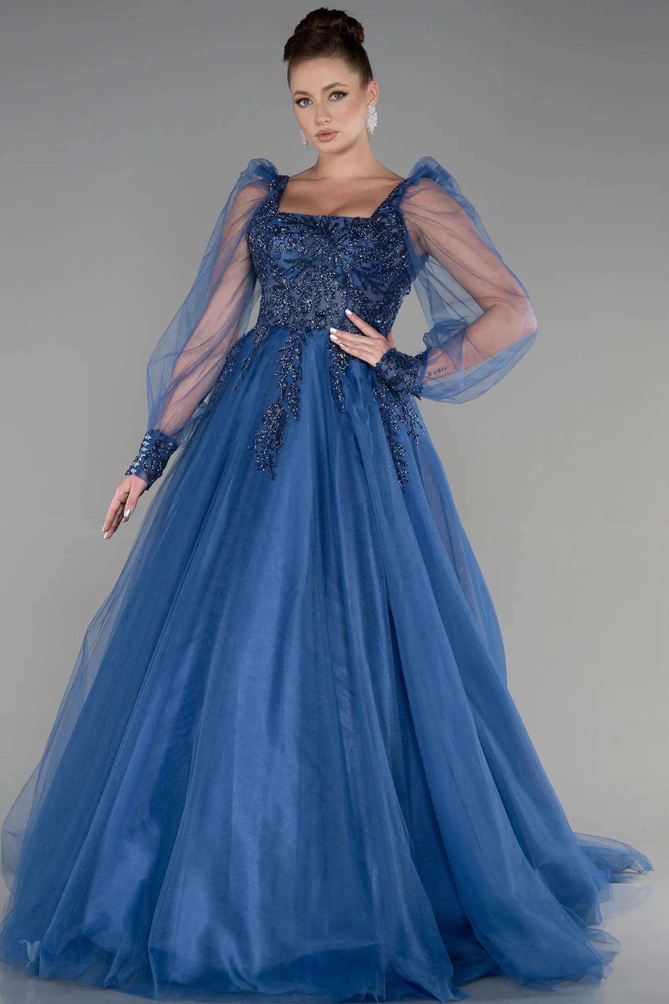 Indigo-Long Haute Couture ABU2791