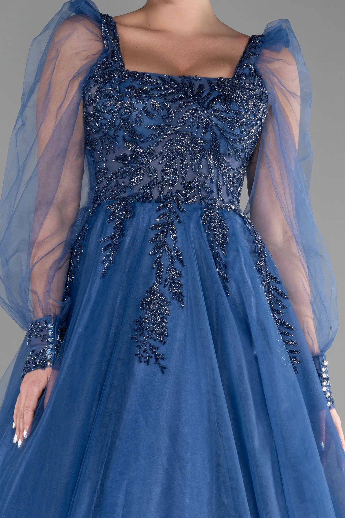 Indigo-Long Haute Couture ABU2791
