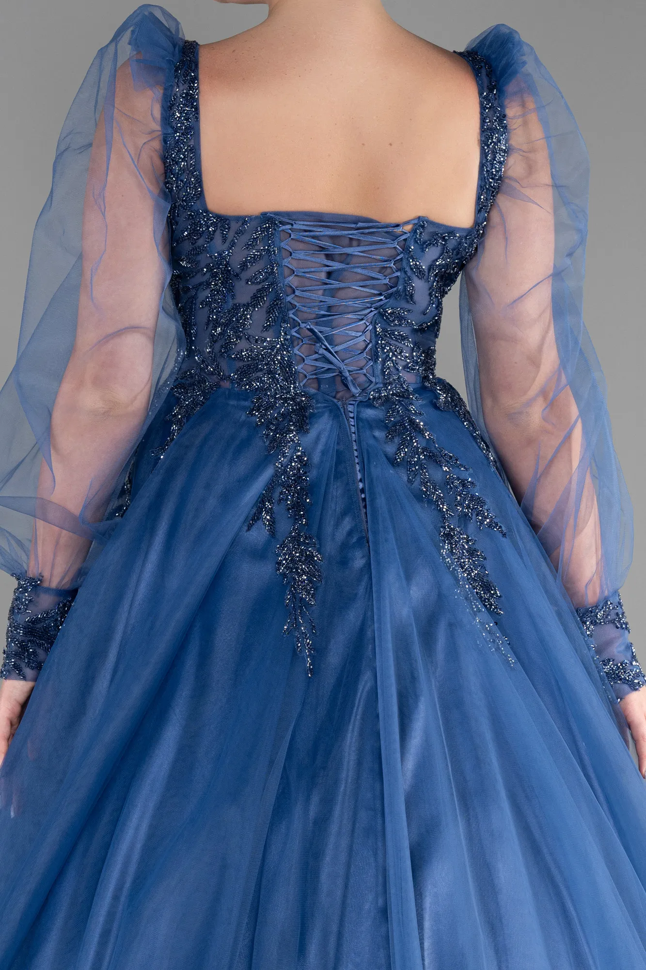 Indigo-Long Haute Couture ABU2791