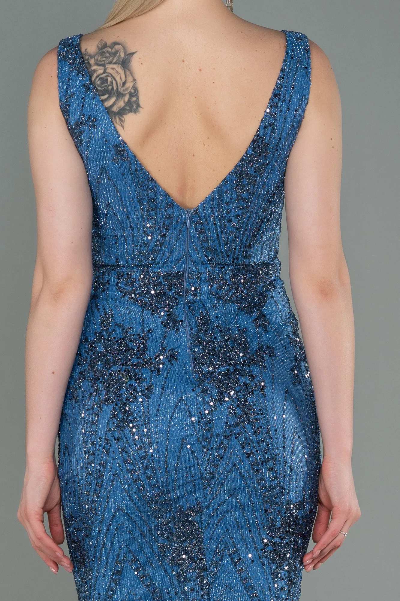 Indigo-Long Mermaid Prom Dress ABU3178