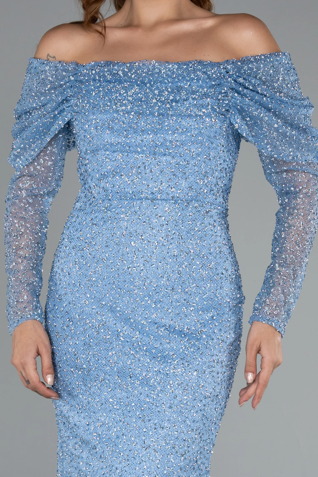 Indigo-Long Mermaid Prom Dress ABU3756