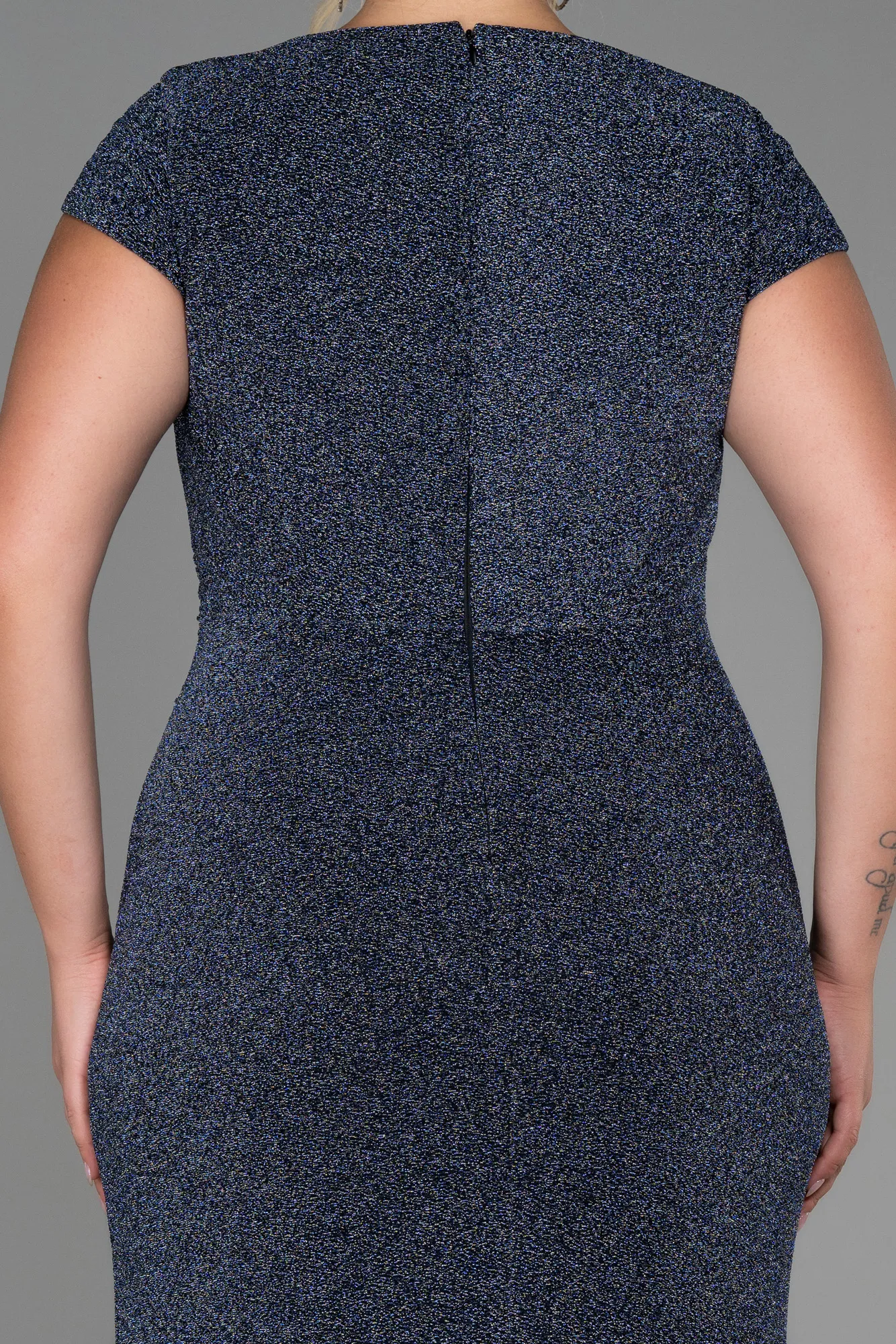 Indigo-Long Plus Size Evening Dress ABU2870