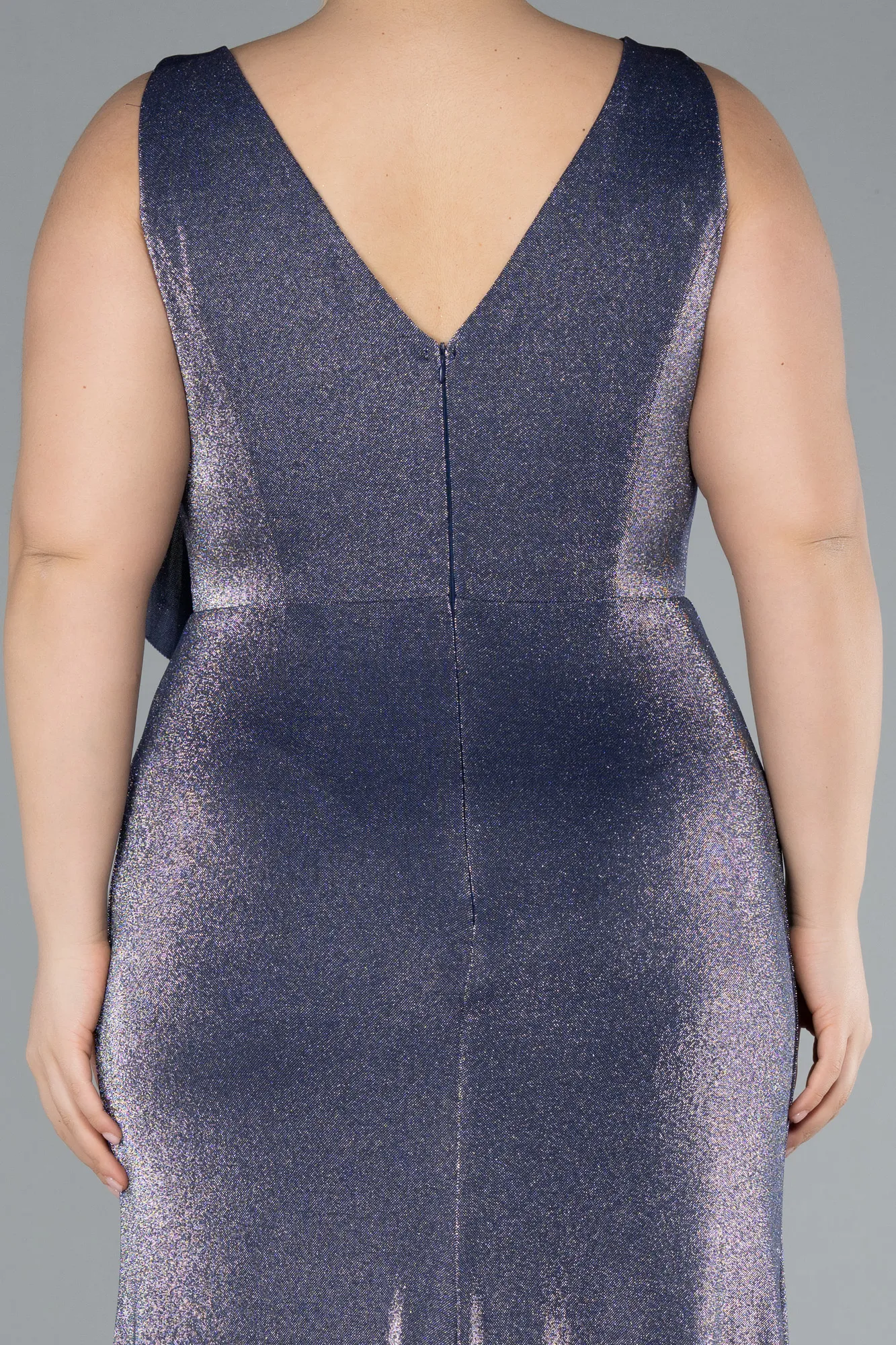 Indigo-Long Plus Size Evening Gown ABU4713