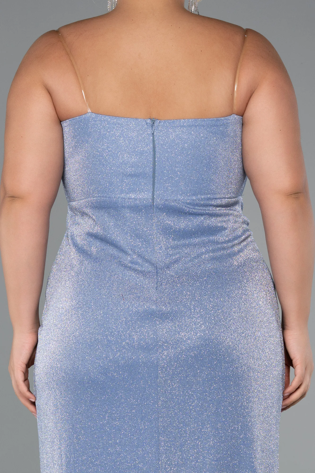 Indigo-Long Plus Size Evening Gown ABU5340