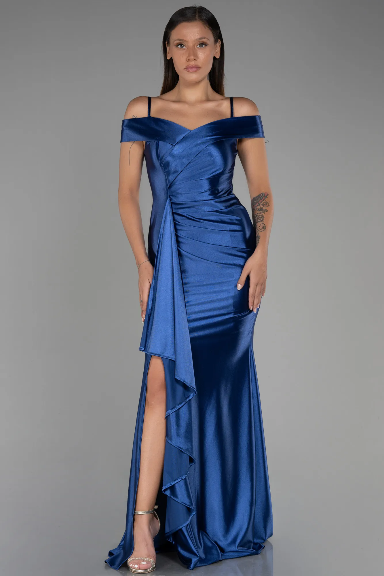 Indigo-Long Prom Gown ABU3240