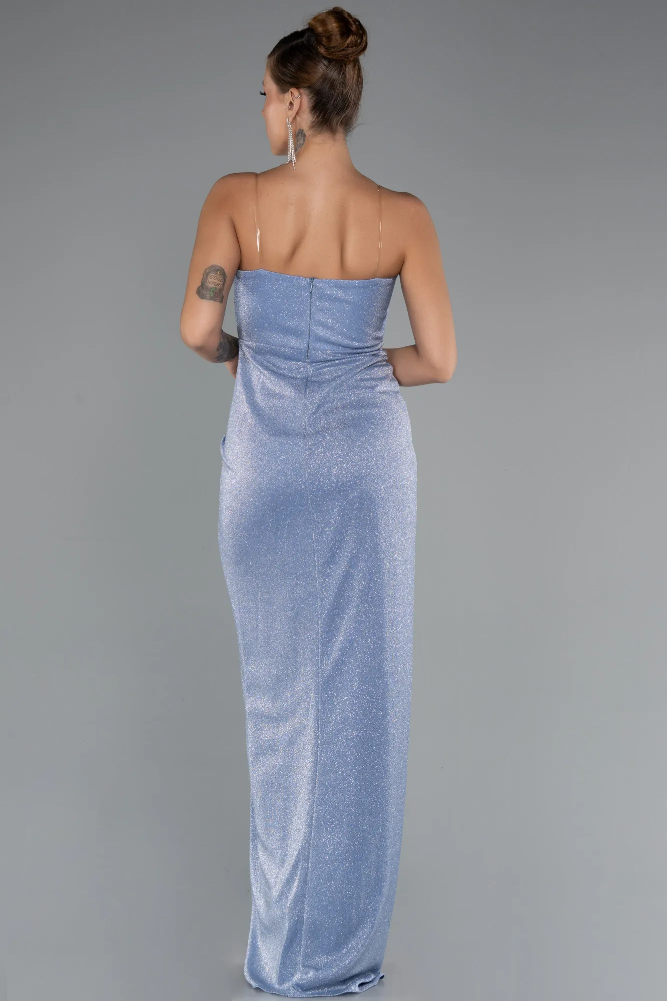 Indigo-Long Prom Gown ABU5339