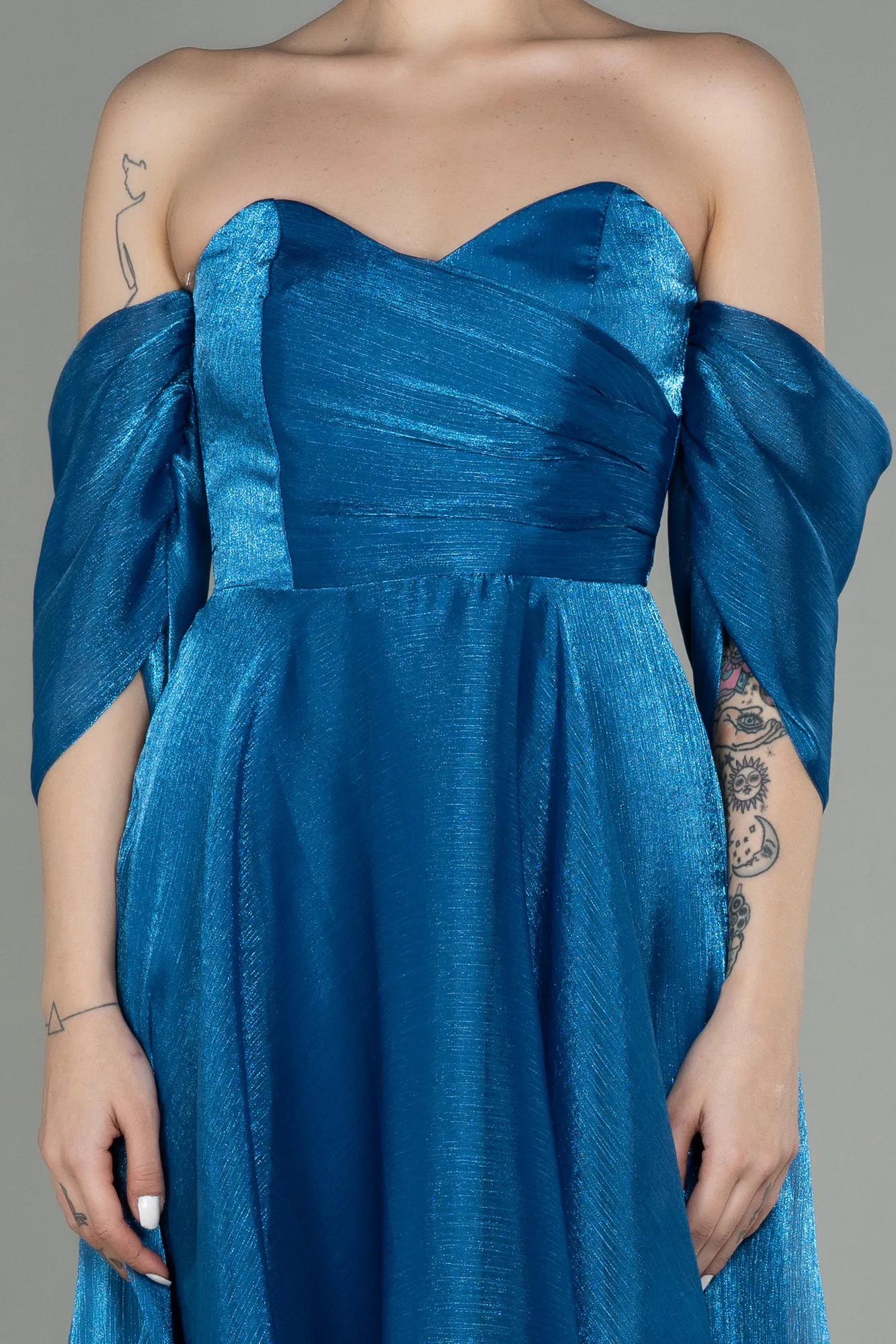 Indigo-Midi Evening Dress ABK1850