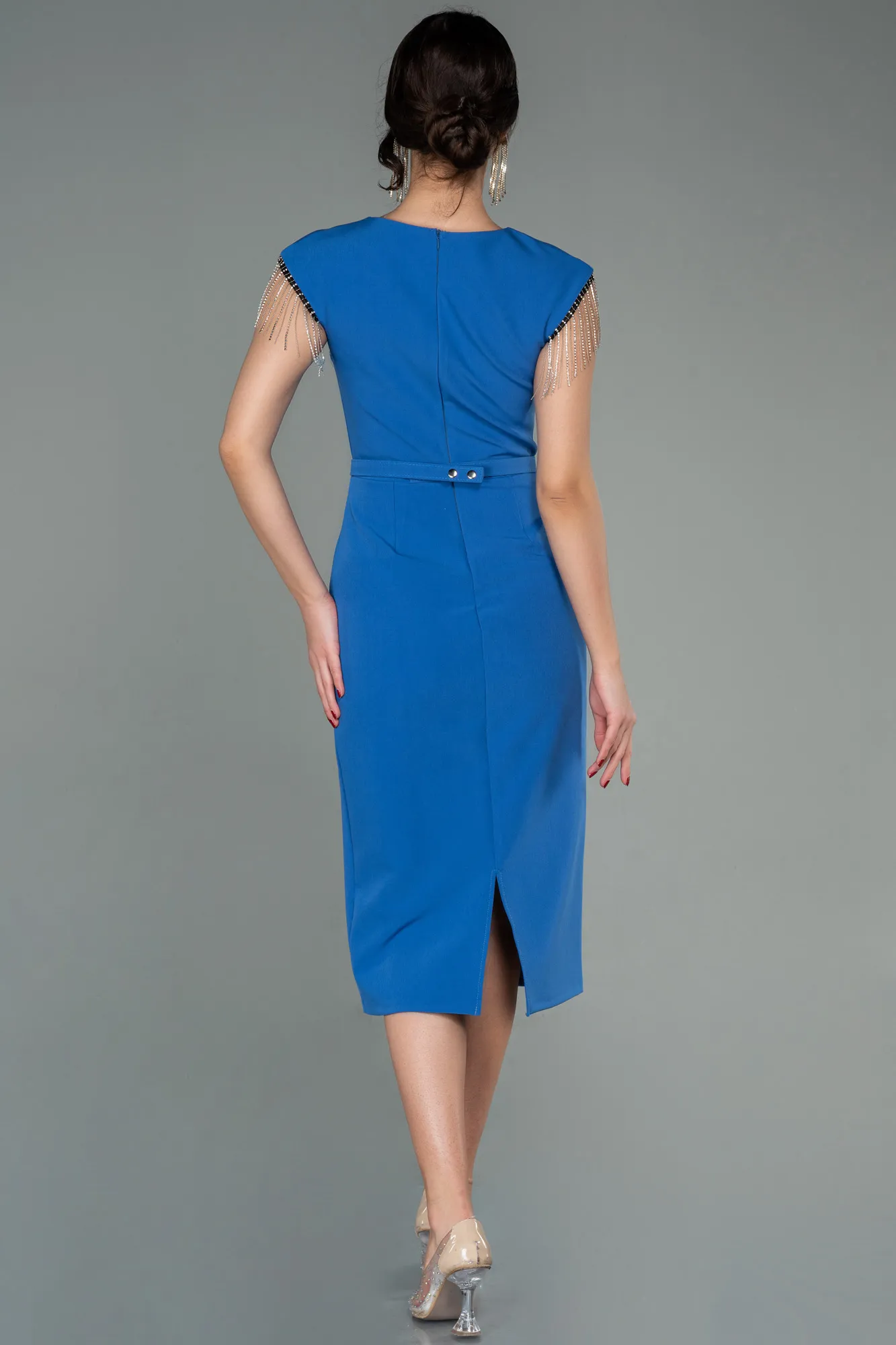 Indigo-Midi Invitation Dress ABK1390