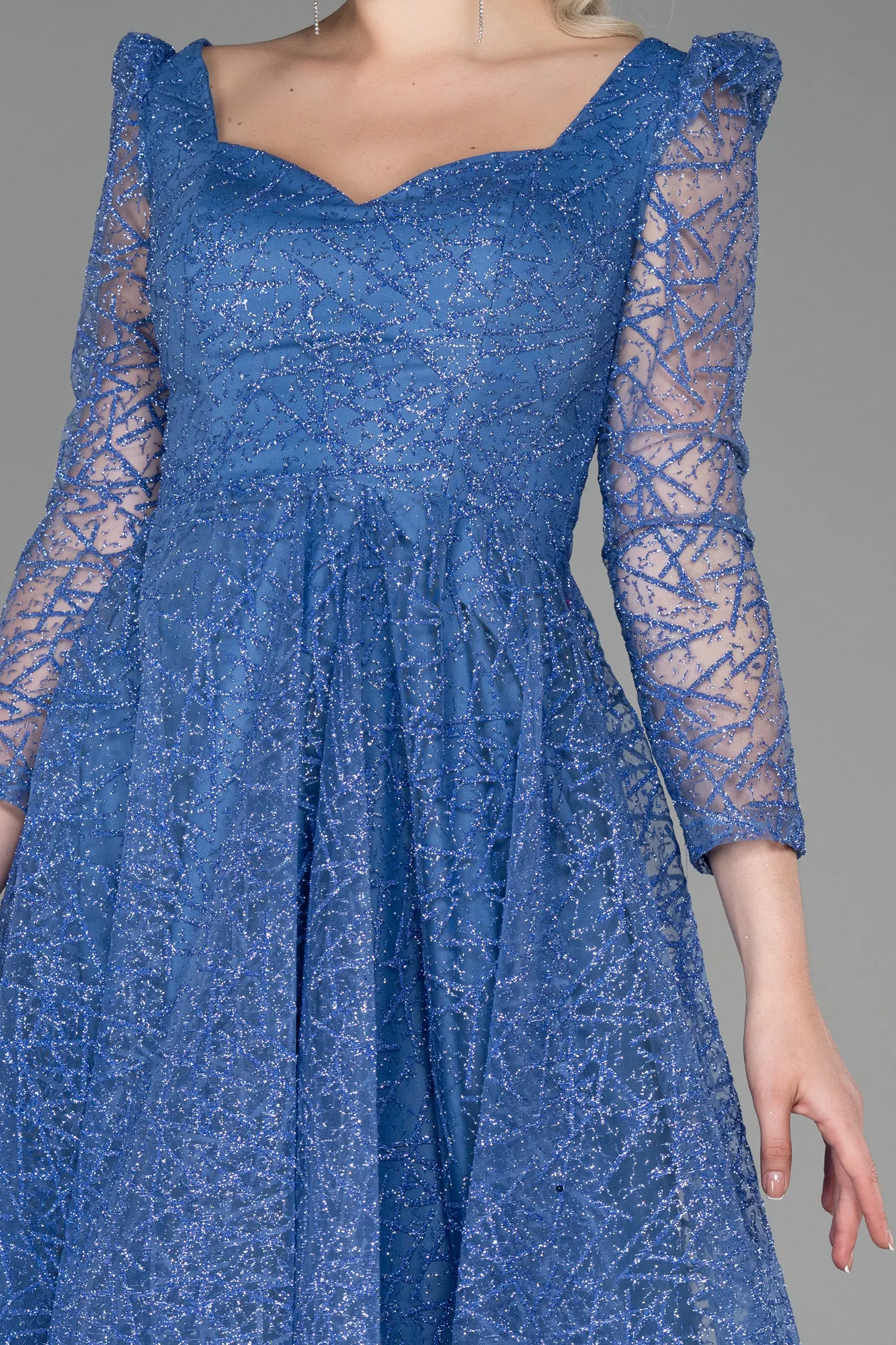 Indigo-Midi Invitation Dress ABK1668