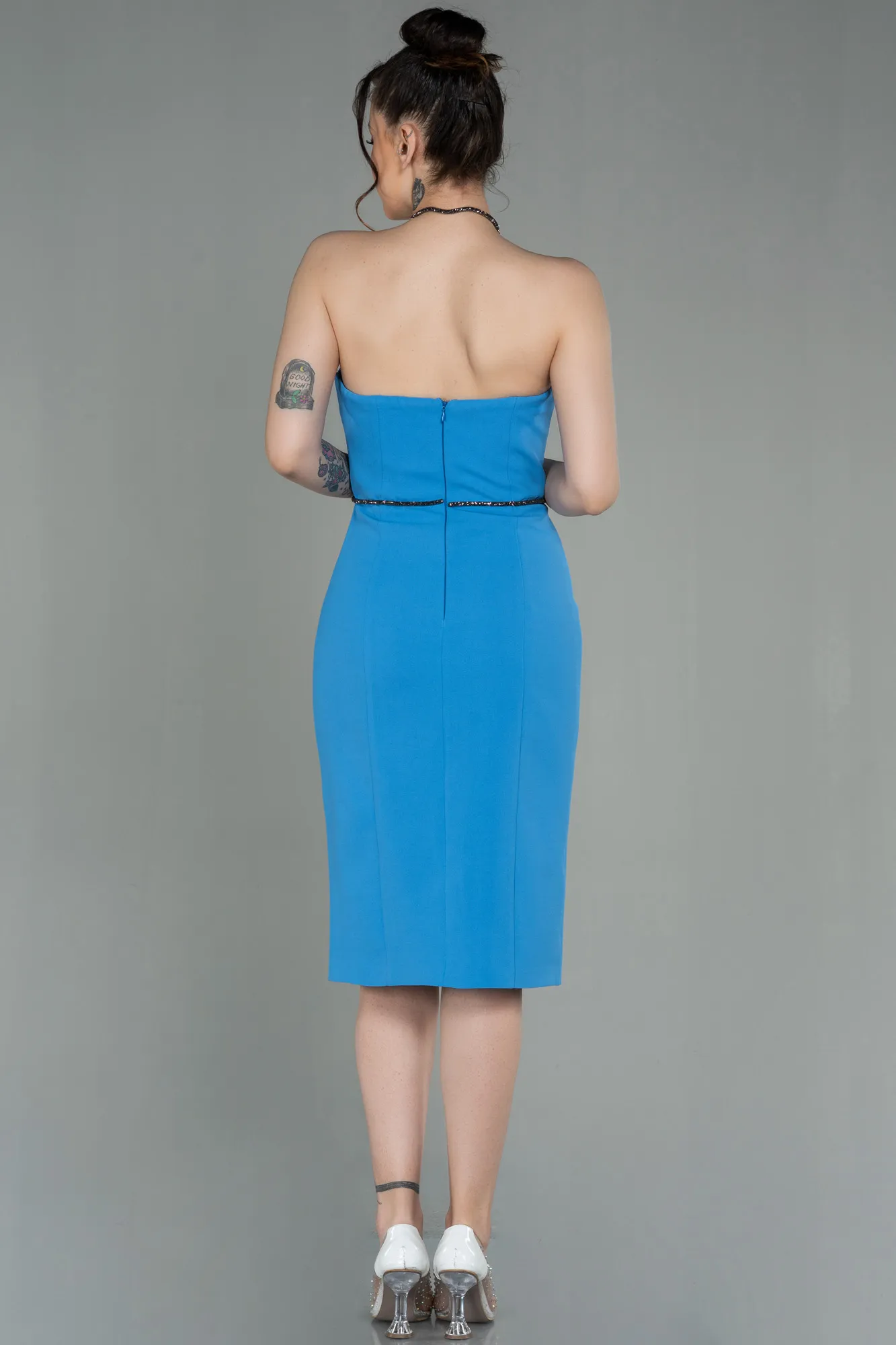 Indigo-Midi Invitation Dress ABK1709