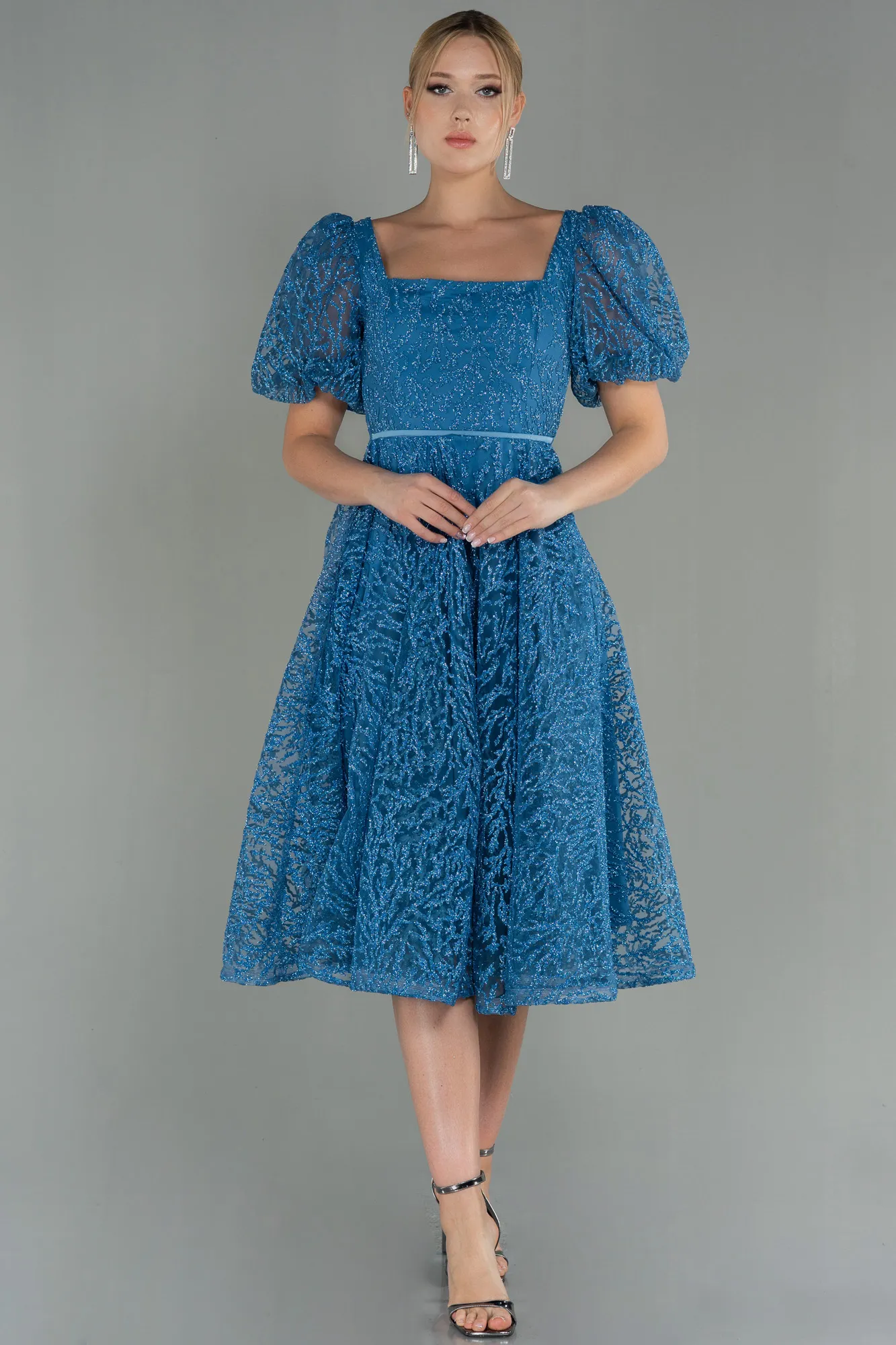 Indigo-Midi Invitation Dress ABK1724