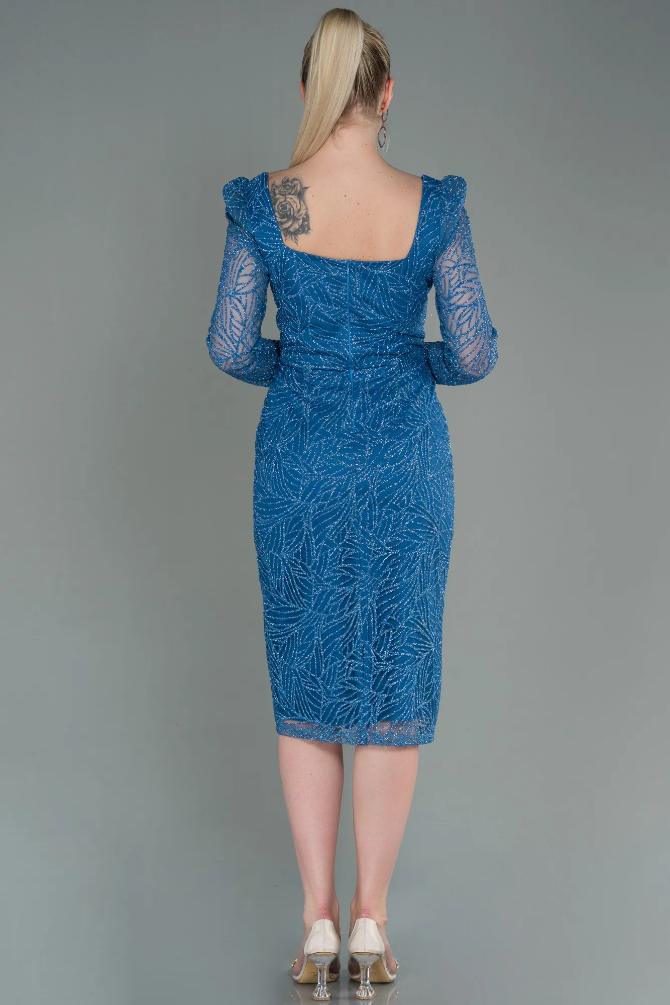 Indigo-Midi Invitation Dress ABK1749