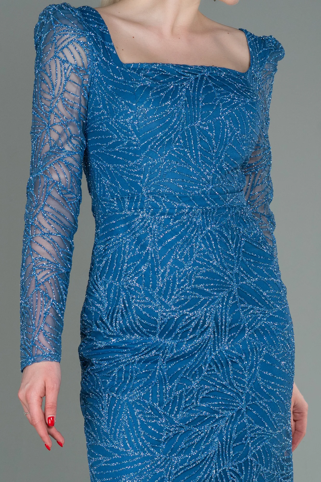 Indigo-Midi Invitation Dress ABK1749