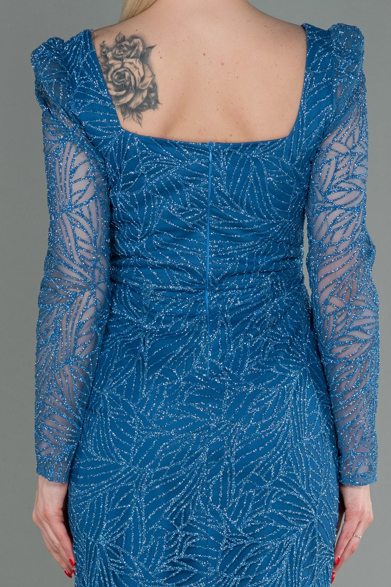 Indigo-Midi Invitation Dress ABK1749