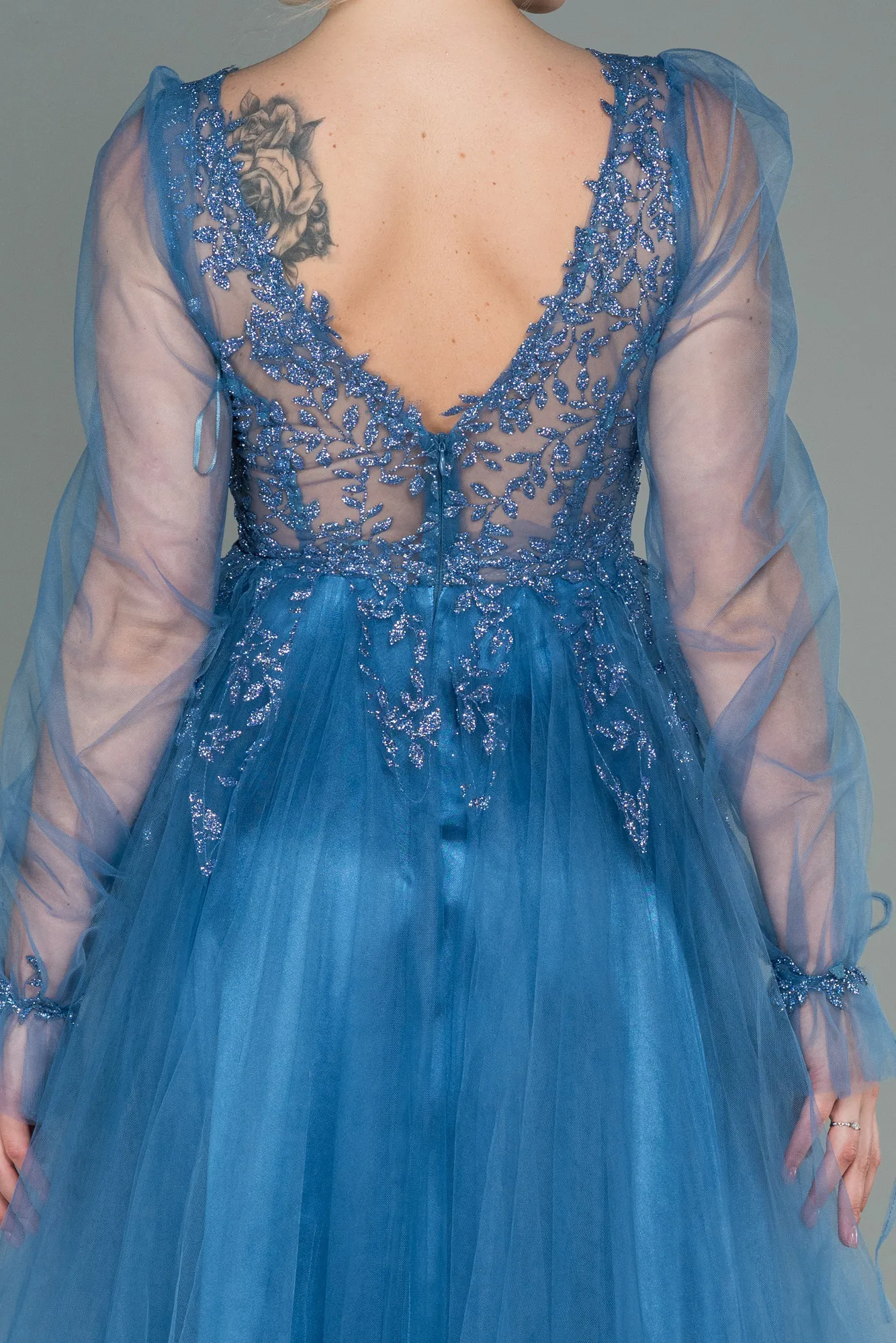 Indigo-Midi Invitation Dress ABK1771