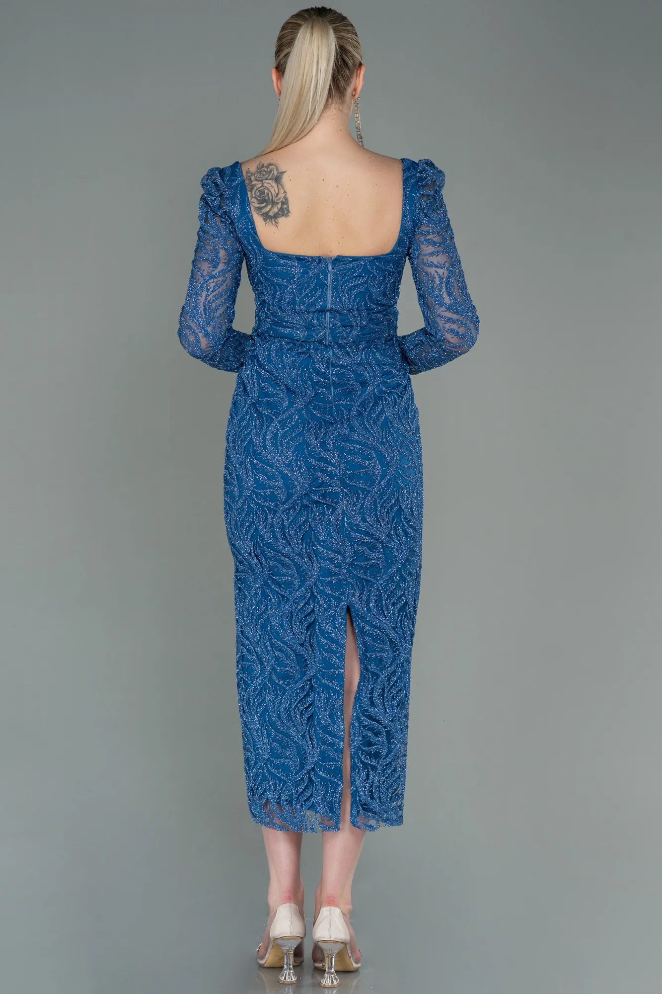 Indigo-Midi Invitation Dress ABK1785