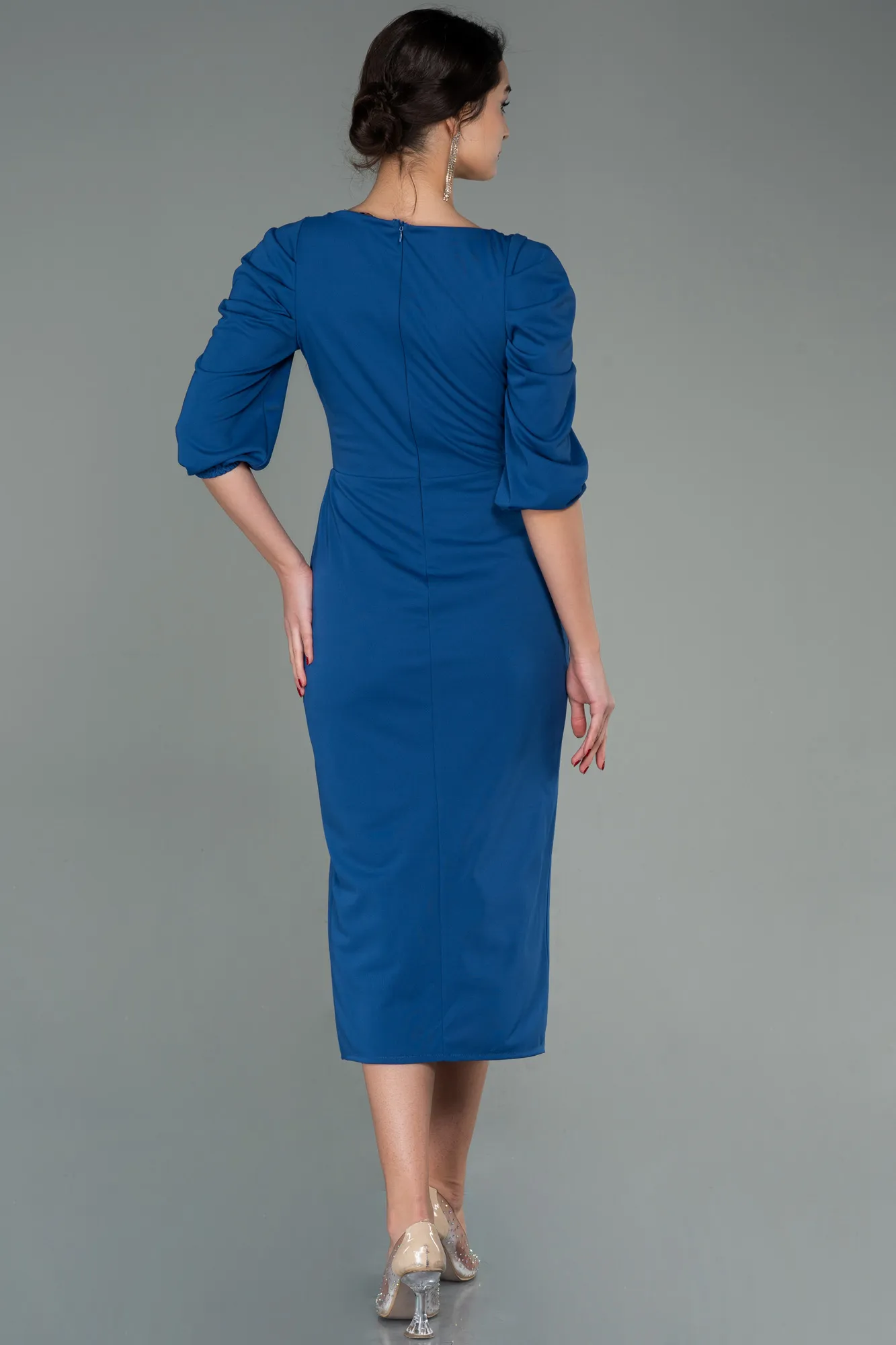 Indigo-Midi Night Dress ABK1578