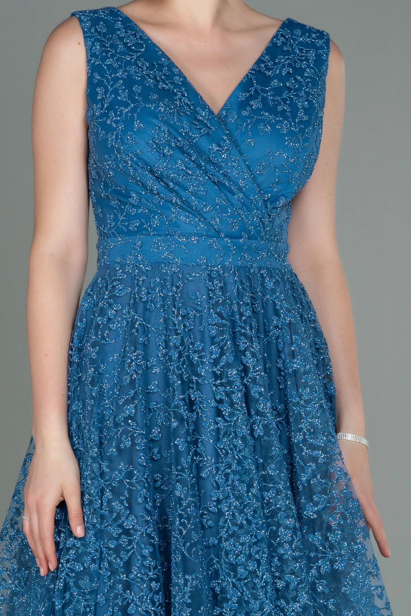 Indigo-Midi Night Dress ABK1794