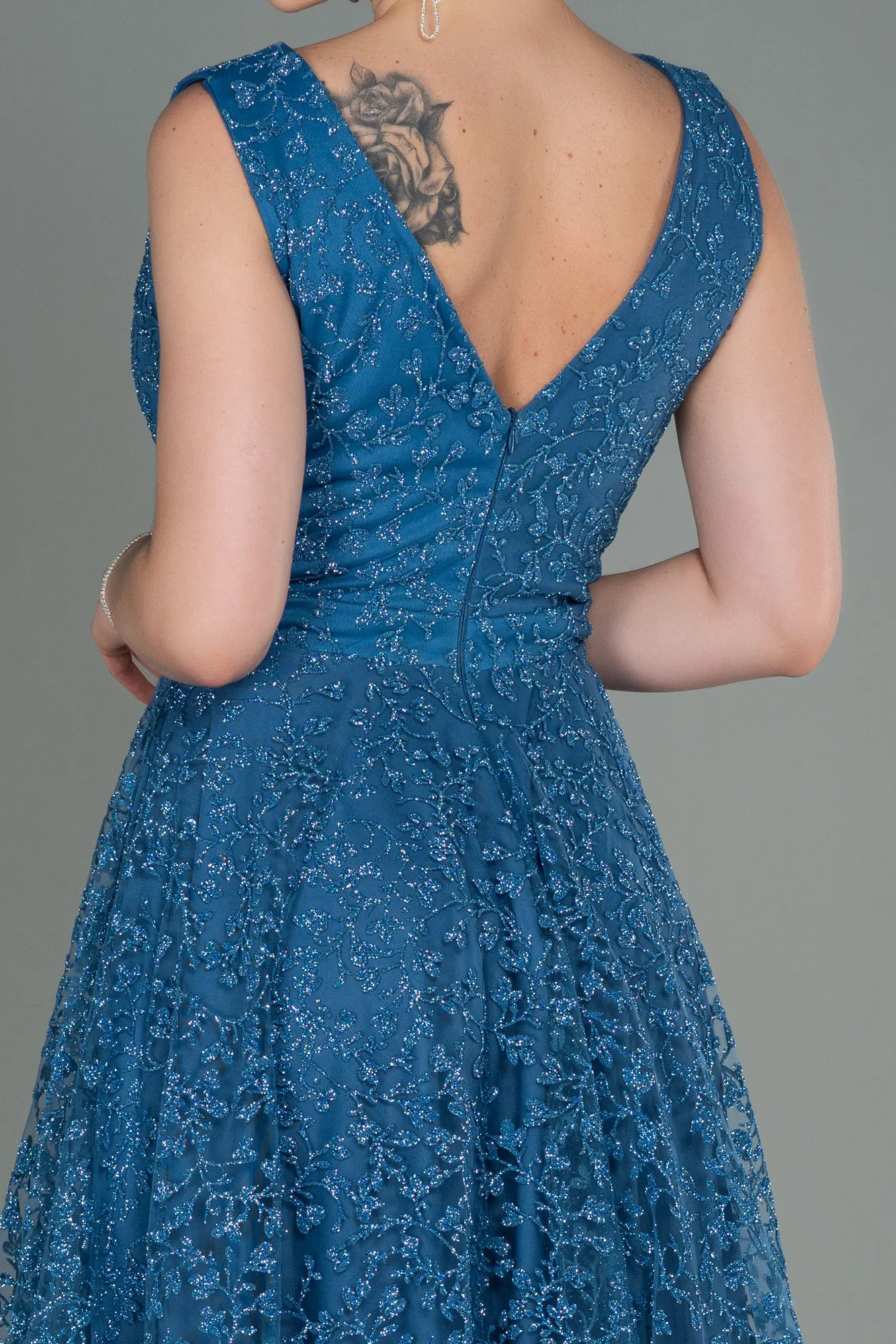 Indigo-Midi Night Dress ABK1794