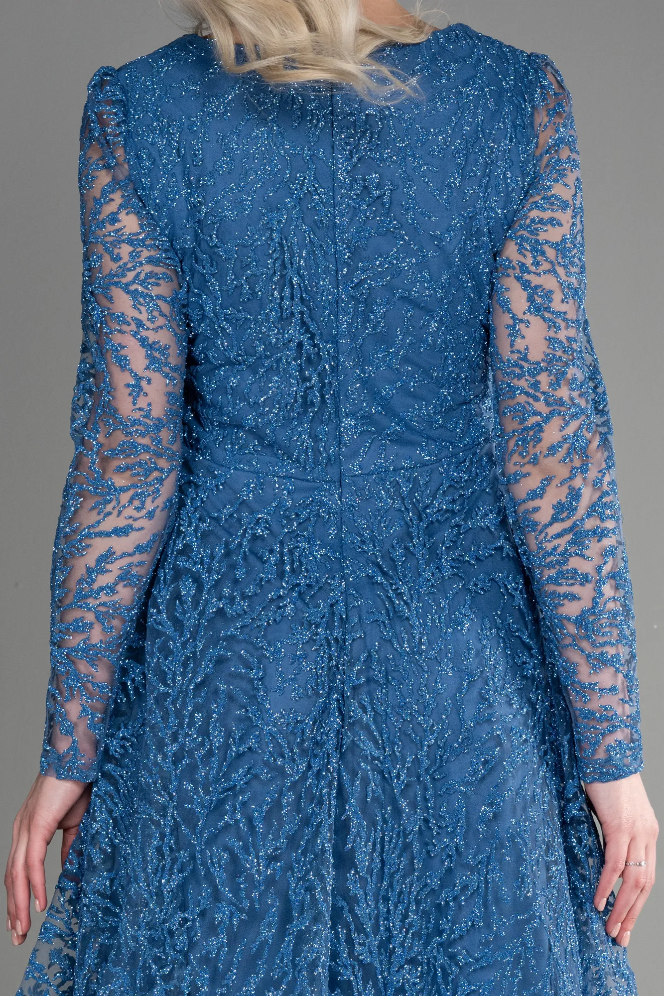 Indigo-Midi Party Dress ABK1969