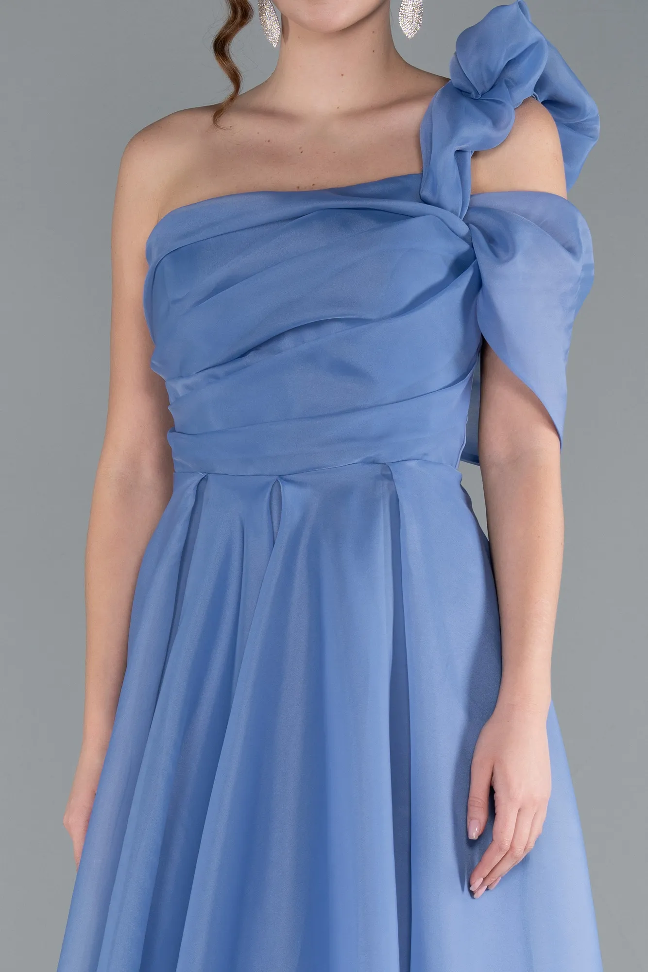 Indigo-One Shoulder Long Prom Dress ABU4727