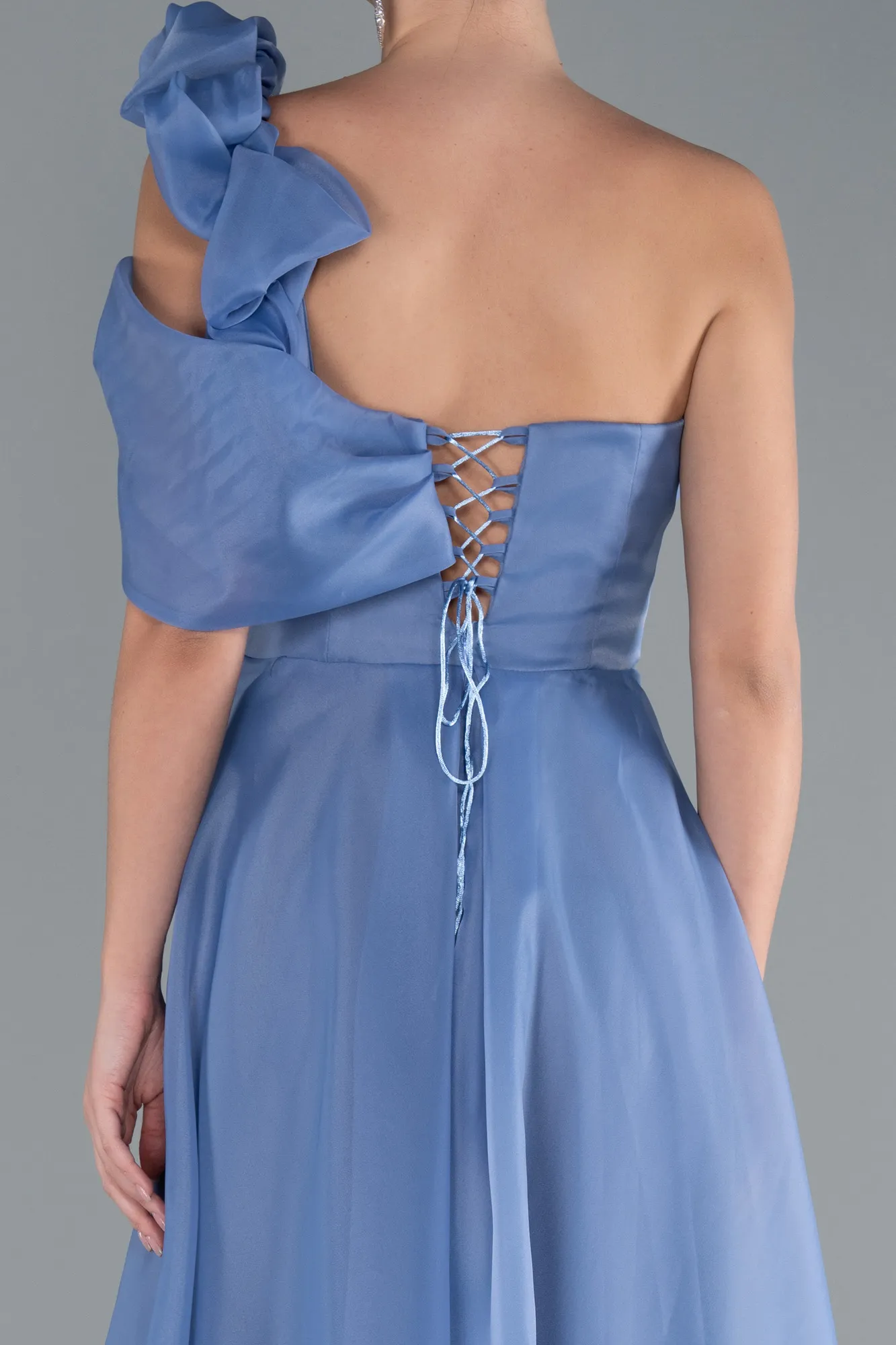 Indigo-One Shoulder Long Prom Dress ABU4727