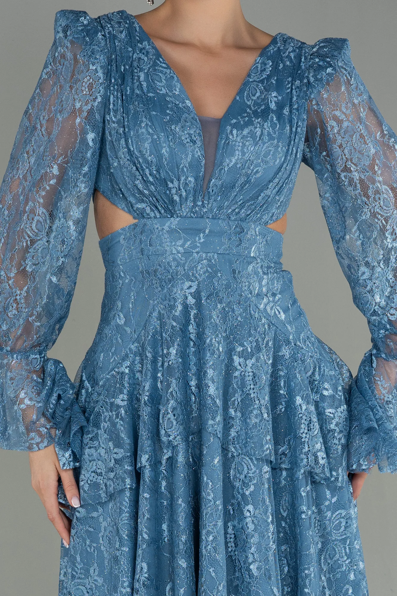 Indigo-Short Dantelle Invitation Dress ABK1699