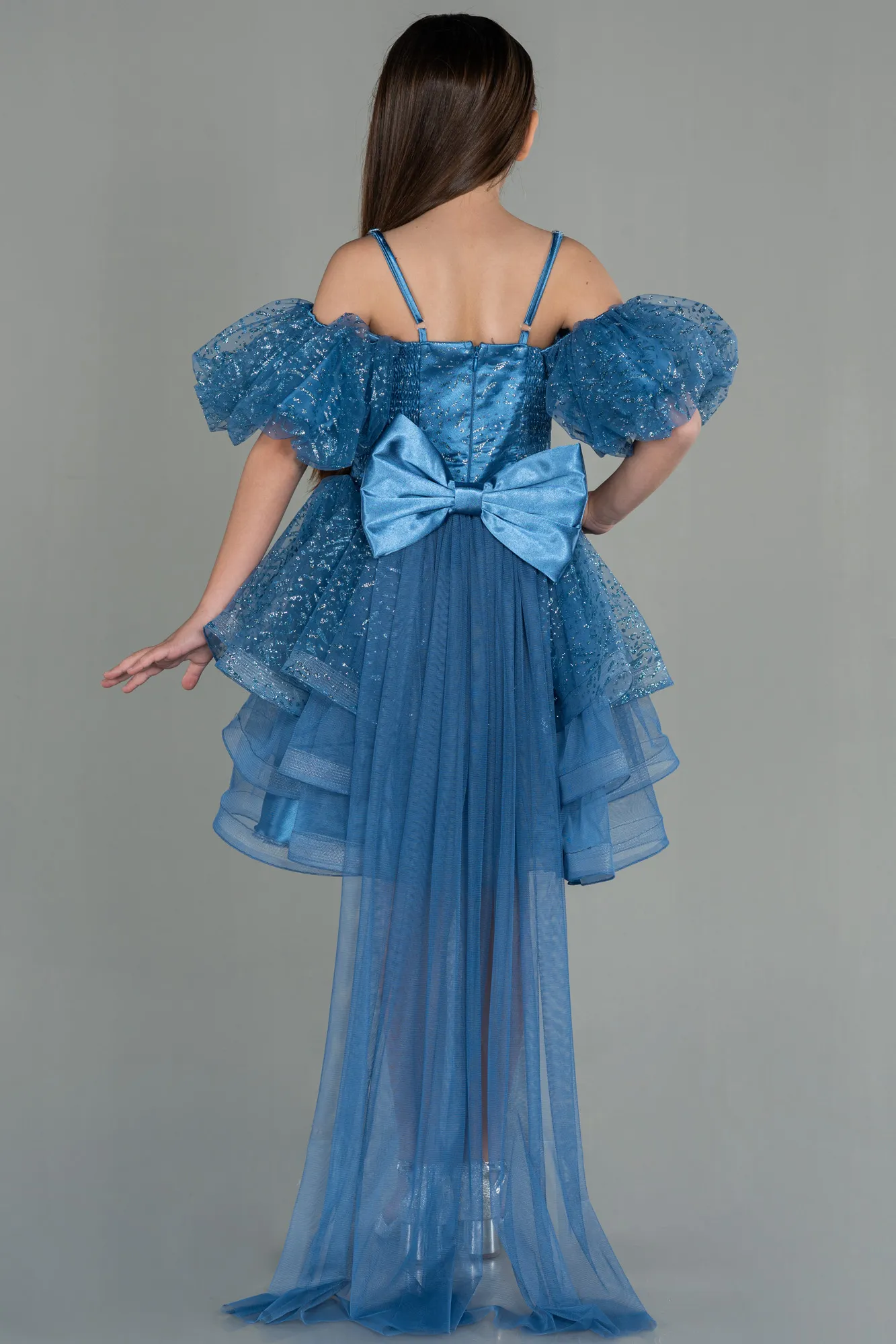 Indigo-Short Girl Dress ABK1716