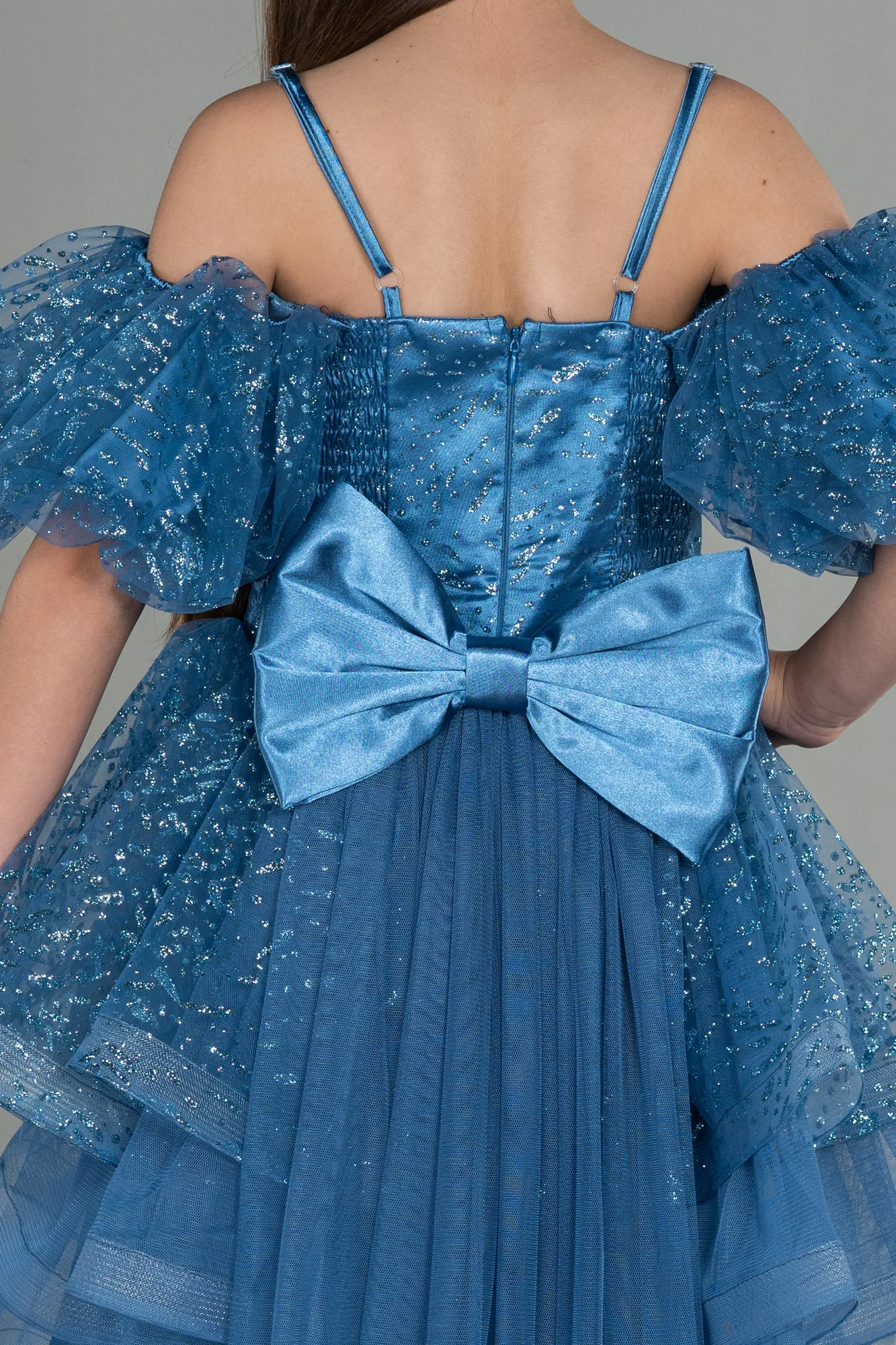 Indigo-Short Girl Dress ABK1716