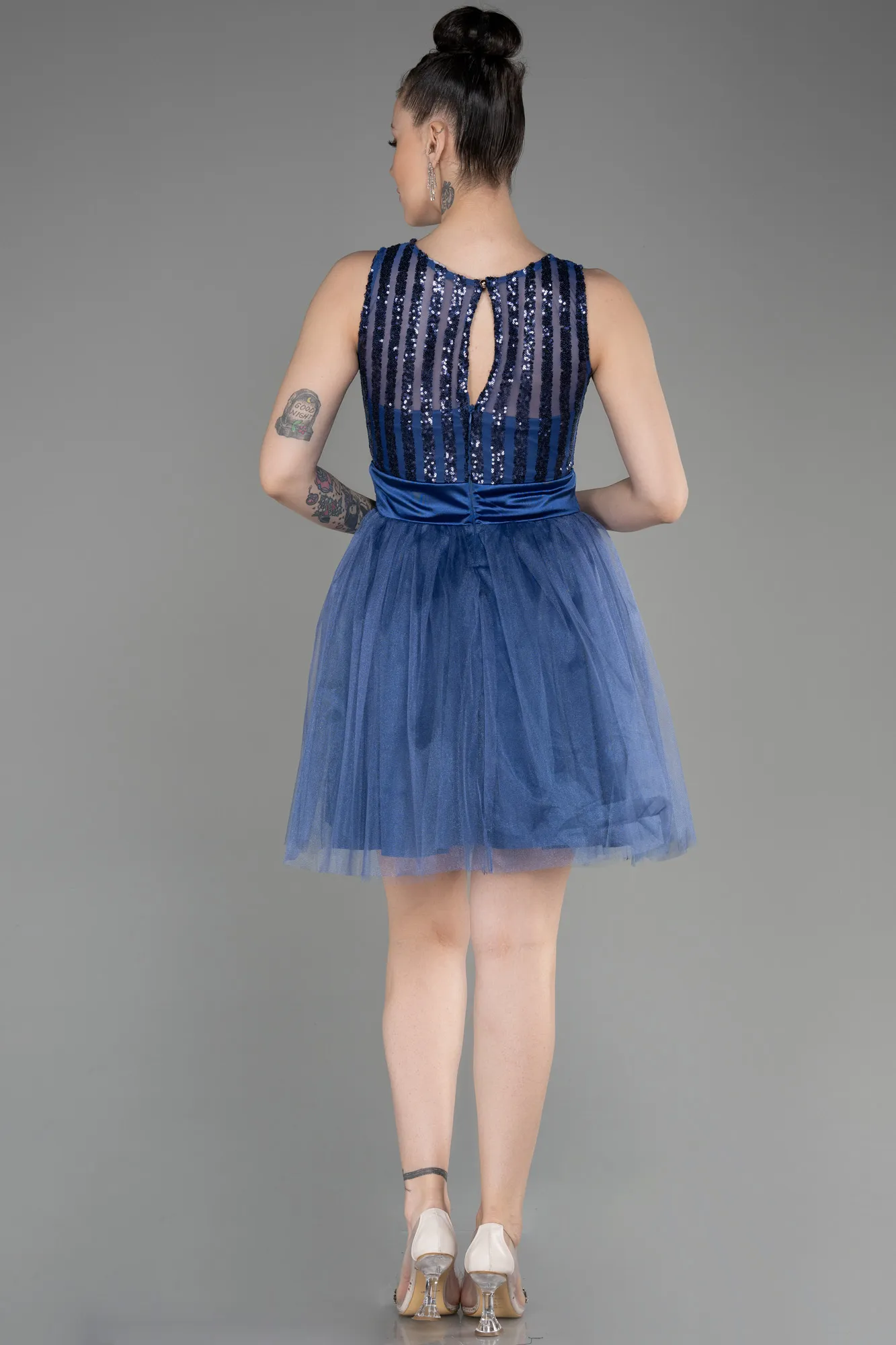 Indigo-Short Prom Gown ABK2016