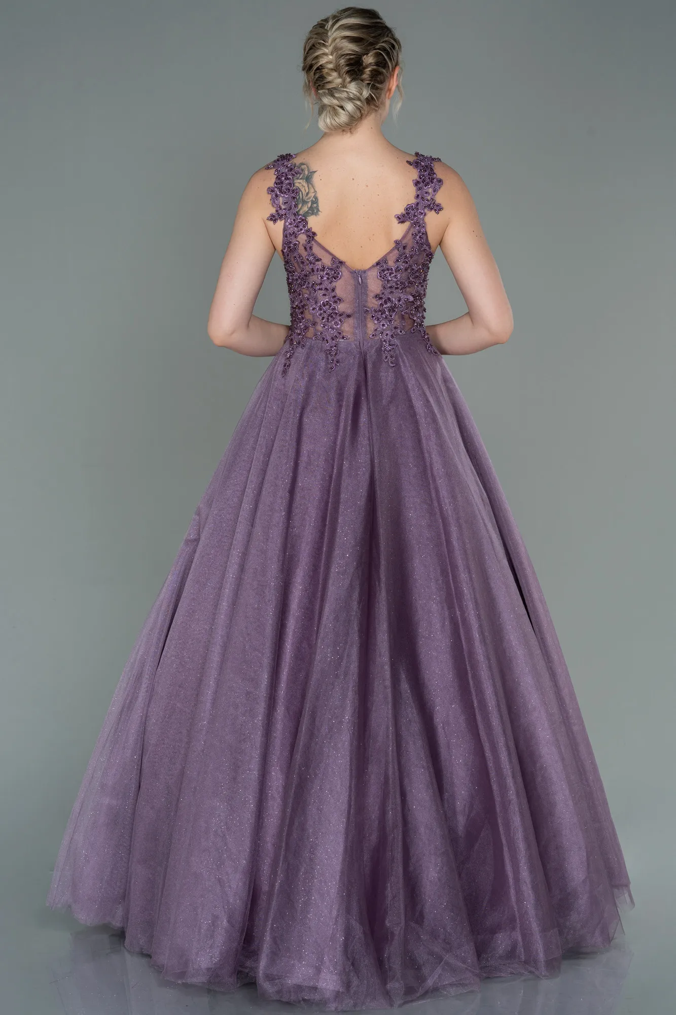Lavender-Long Evening Dress ABU2278