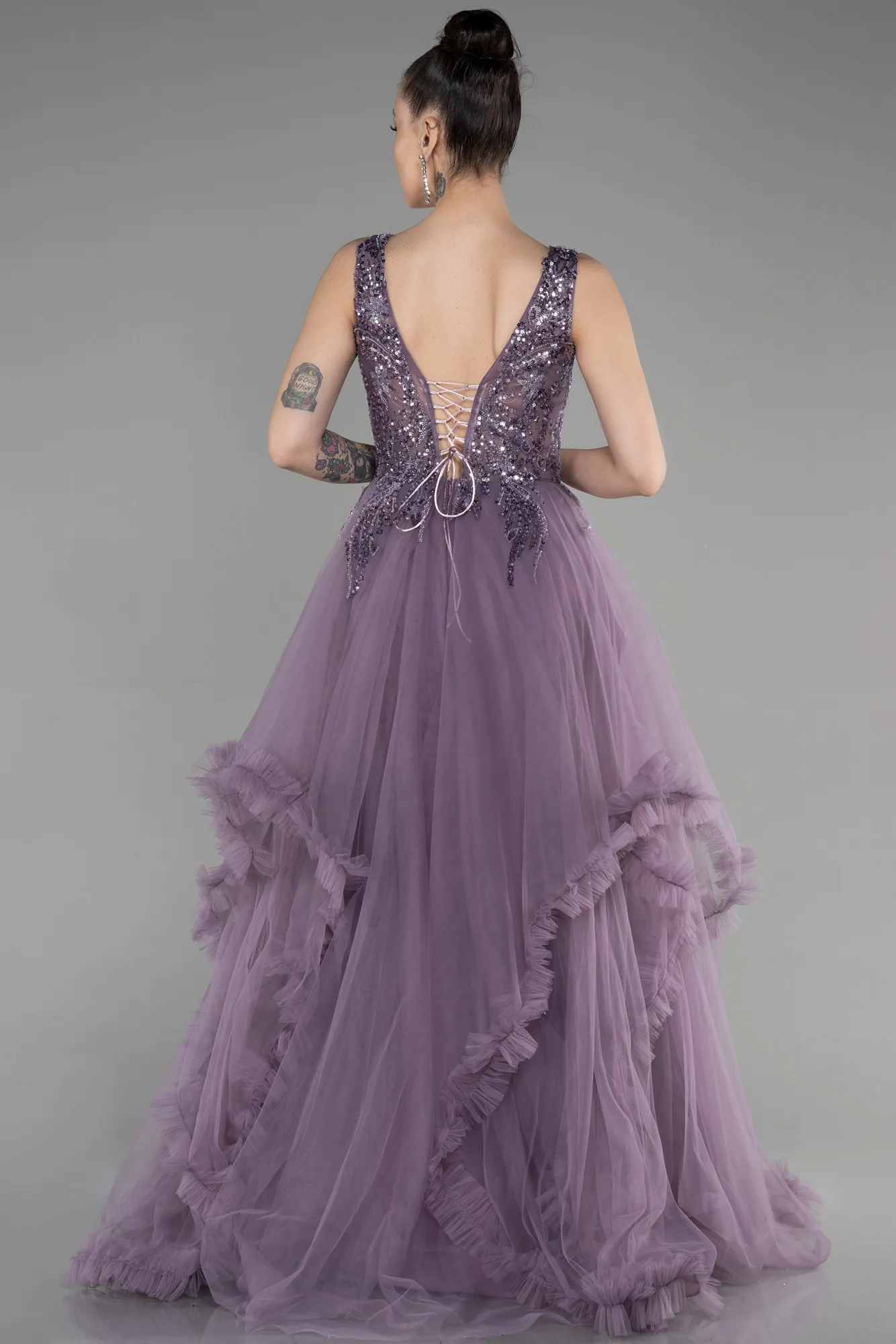 Lavender-Long Evening Dress ABU3529