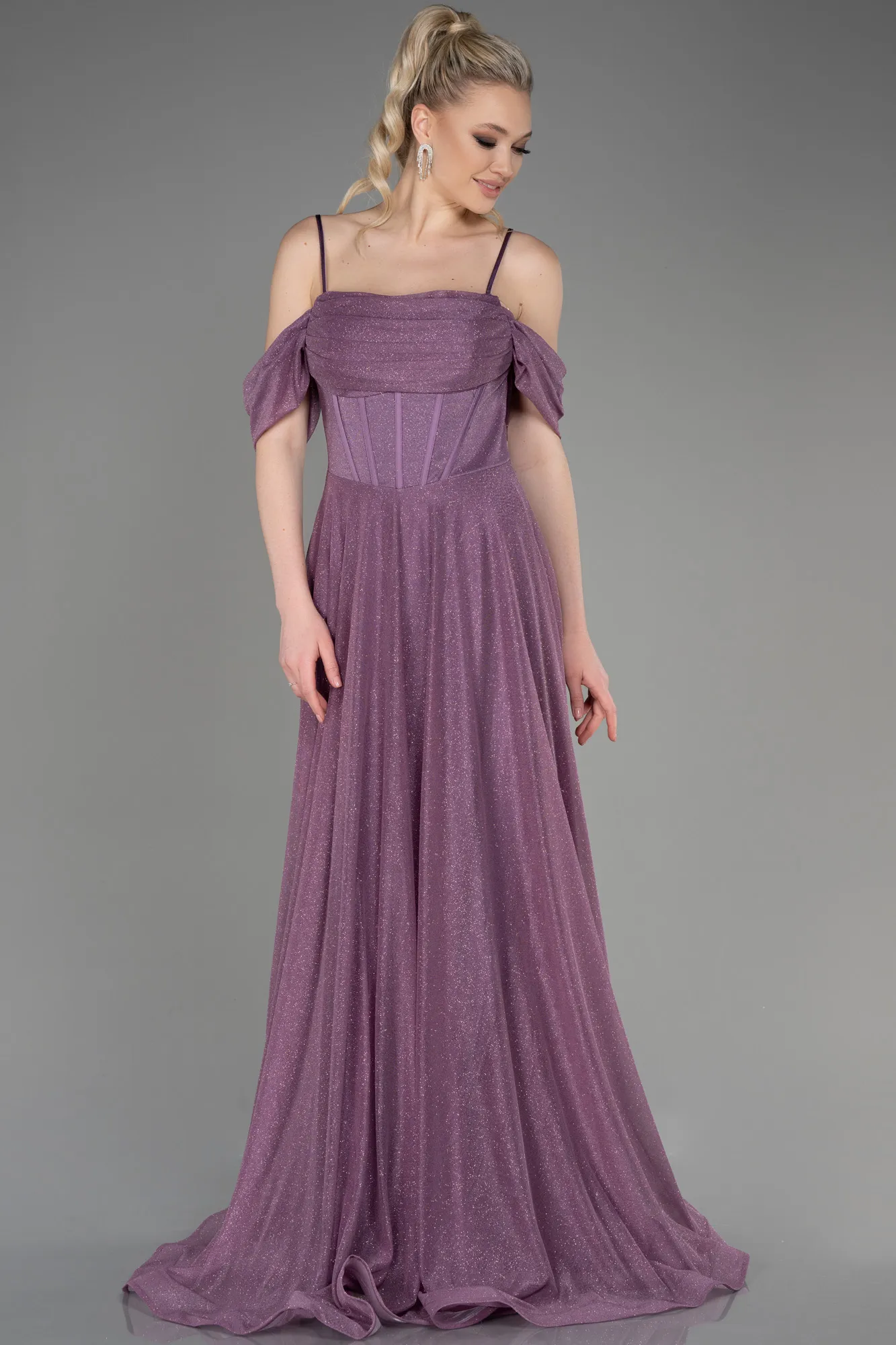 Lavender-Long Evening Dress ABU3767