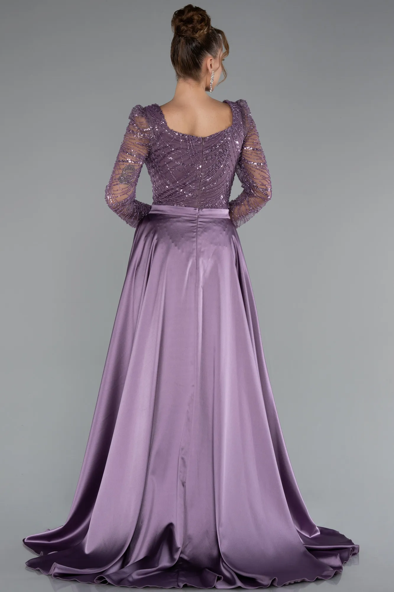 Lavender-Long Evening Dress ABU5107