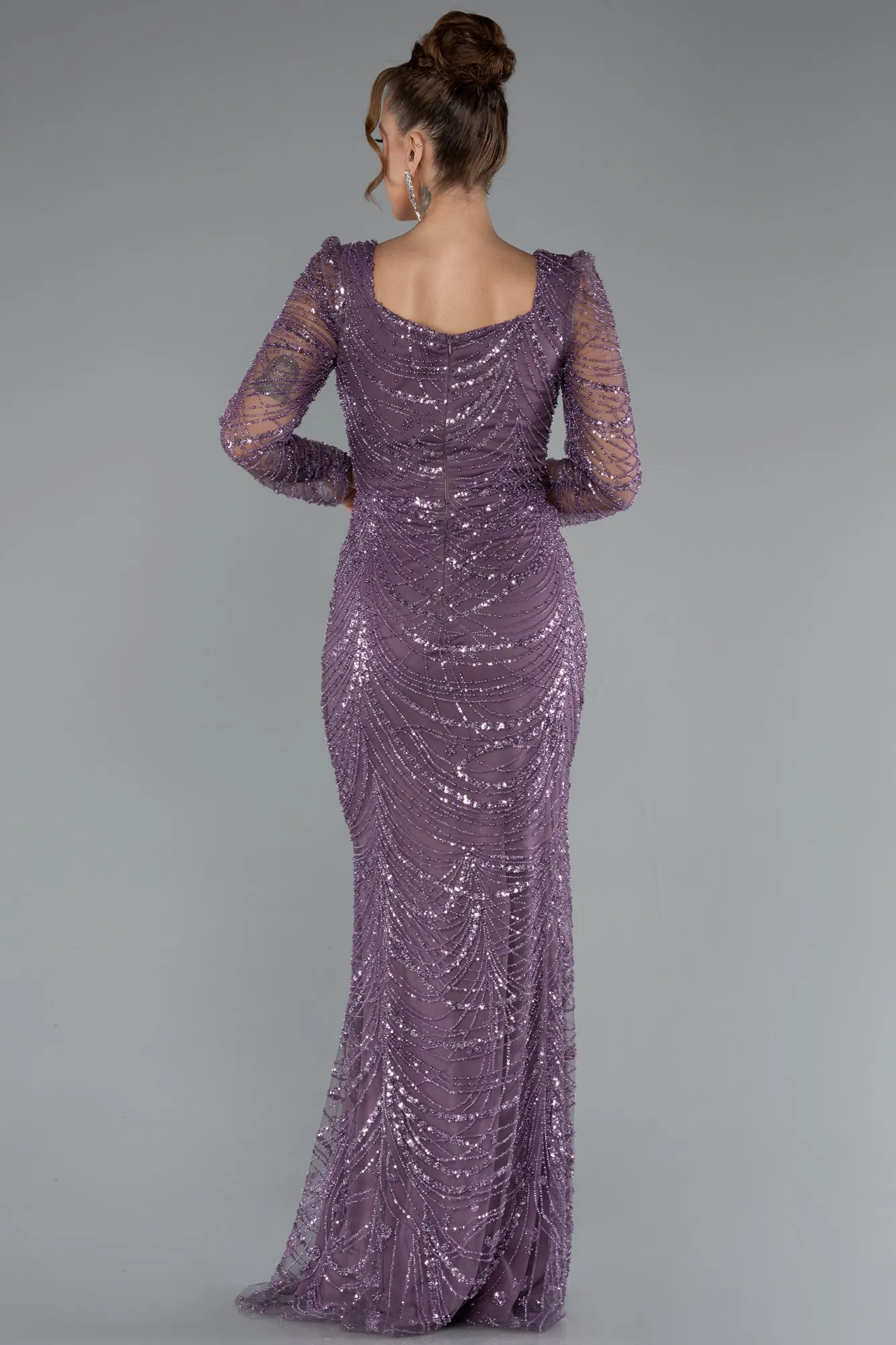 Lavender-Long Evening Dress ABU5107