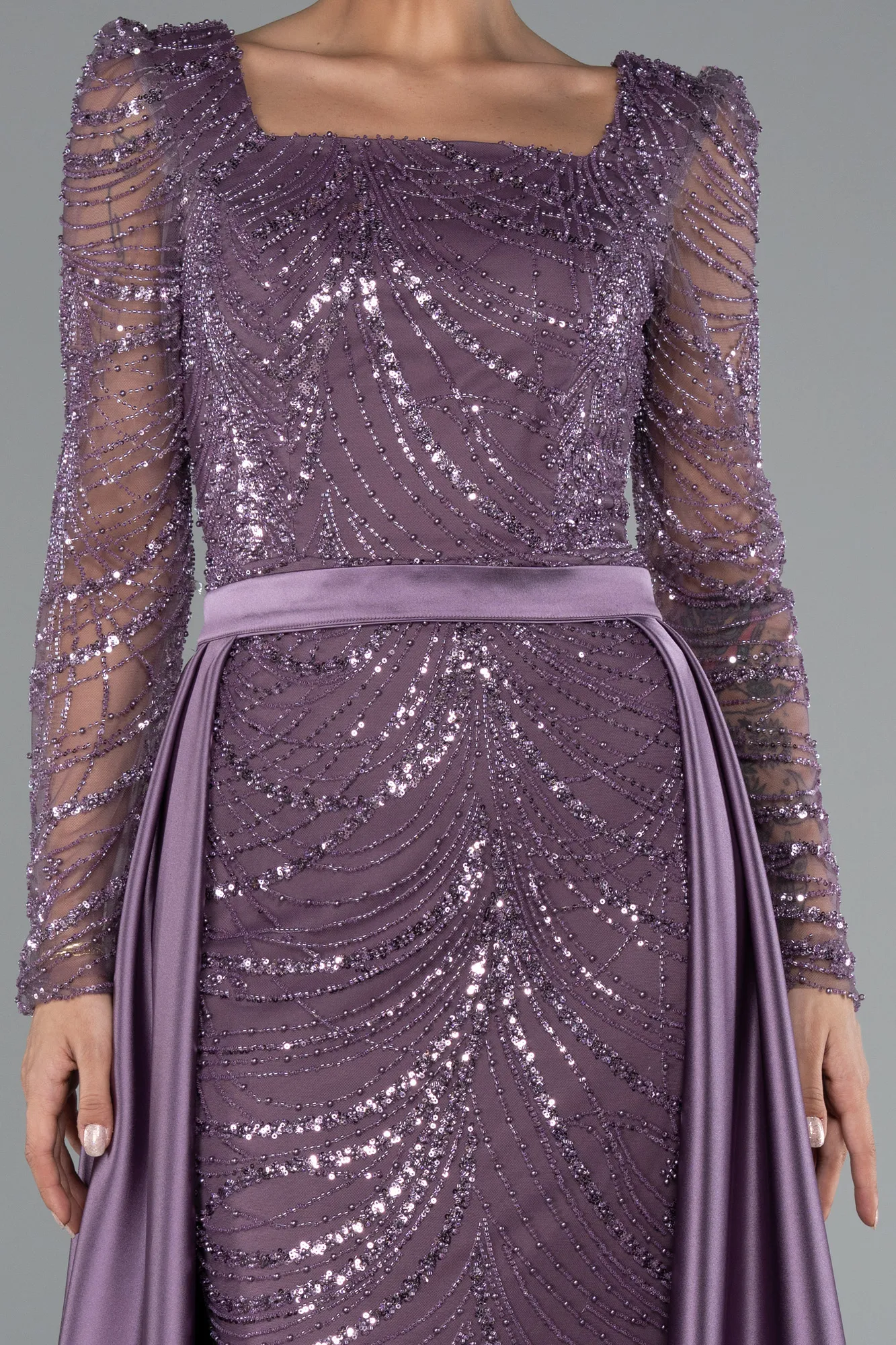 Lavender-Long Evening Dress ABU5107