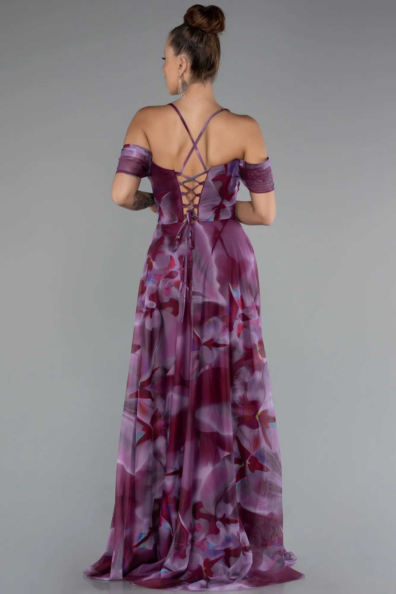 Lavender-Long Evening Dress ABU5148